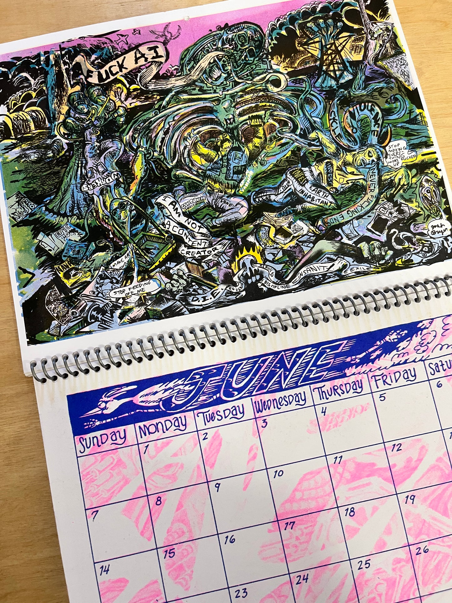 2026 'BIO-MECH' RISO Wall Calendar