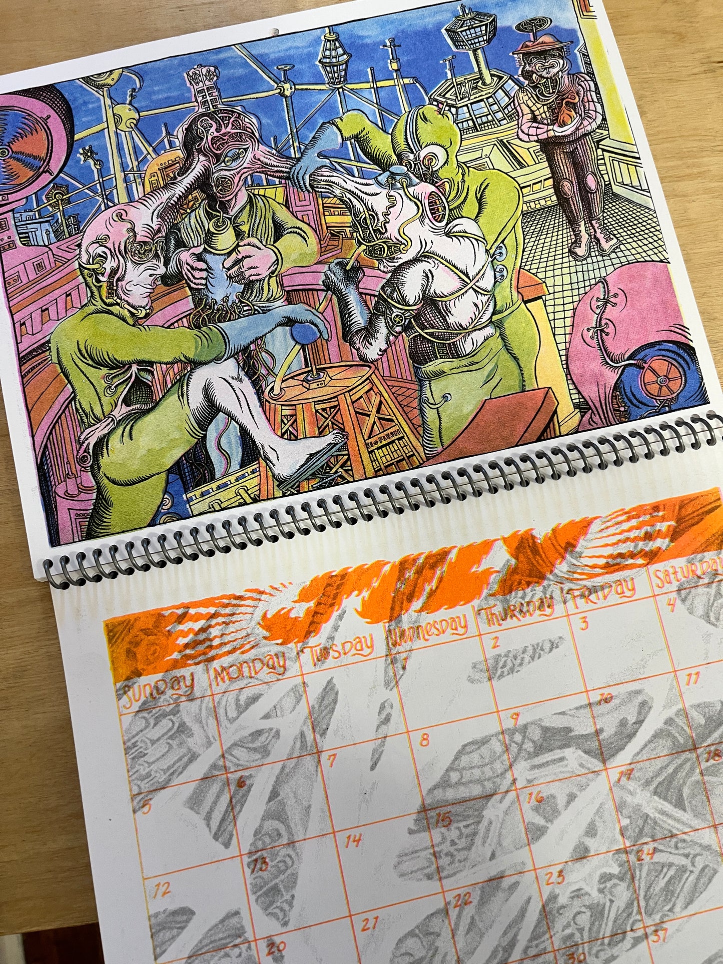 2026 'BIO-MECH' RISO Wall Calendar