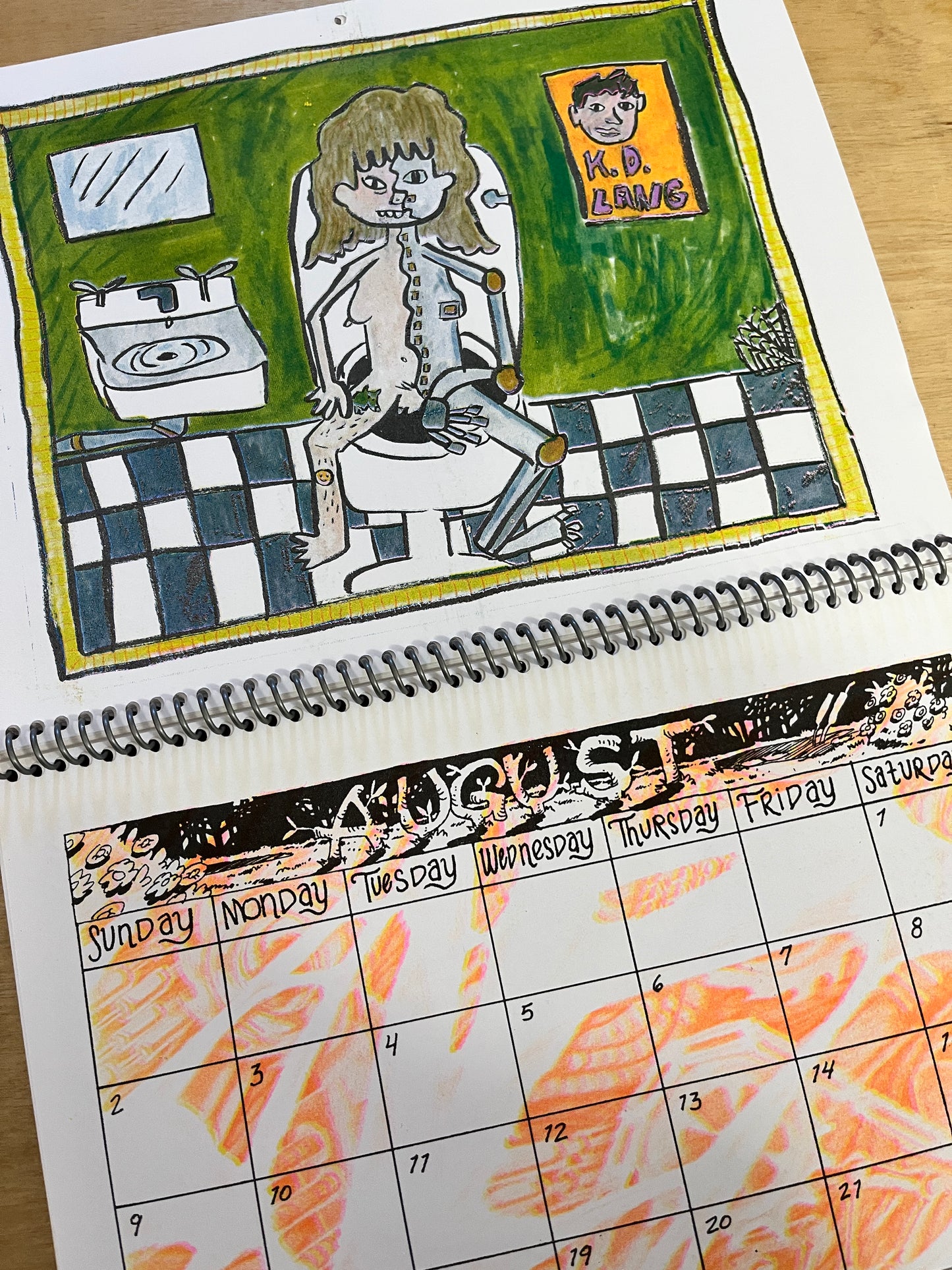 2026 'BIO-MECH' RISO Wall Calendar