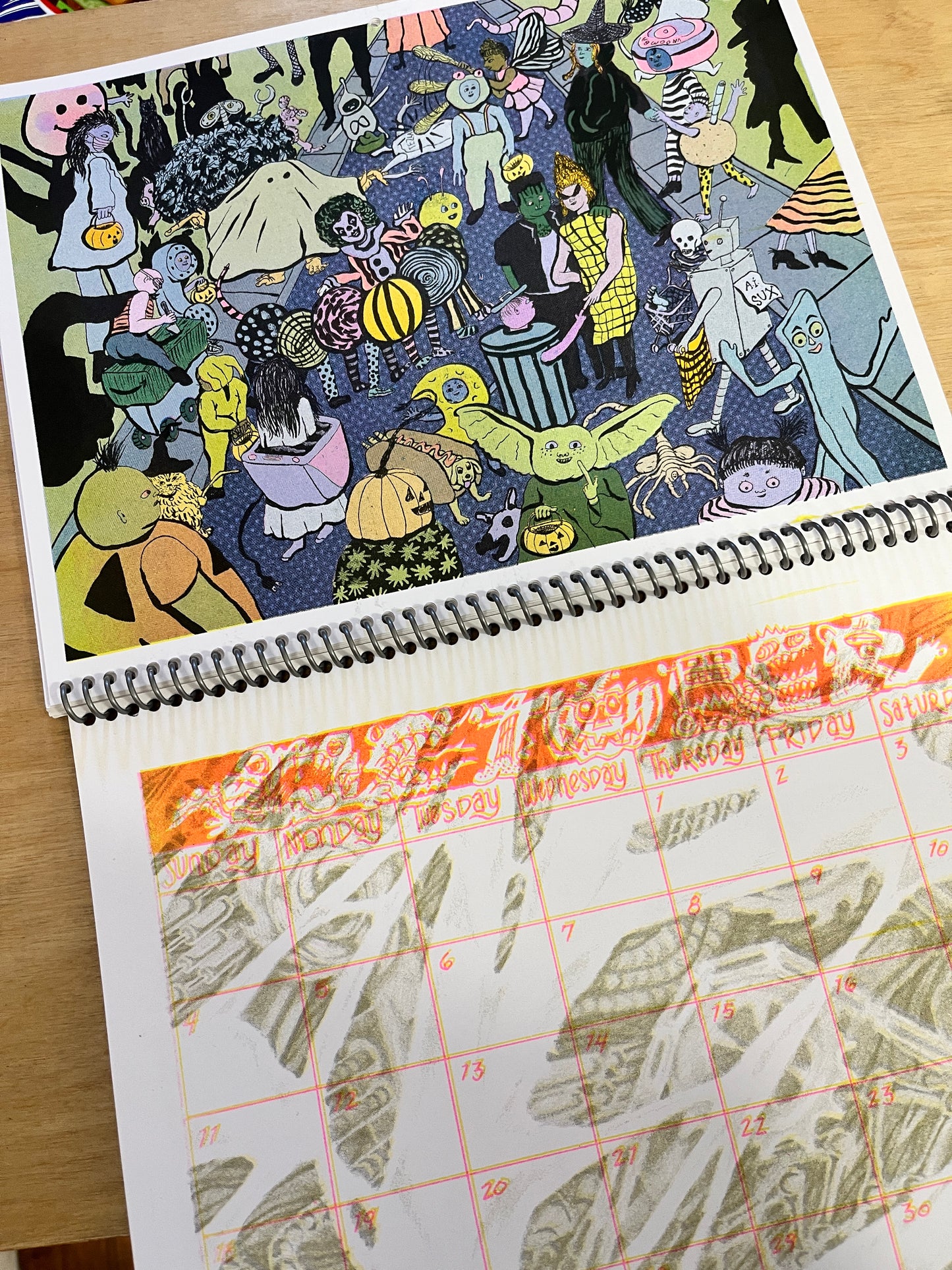 2026 'BIO-MECH' RISO Wall Calendar