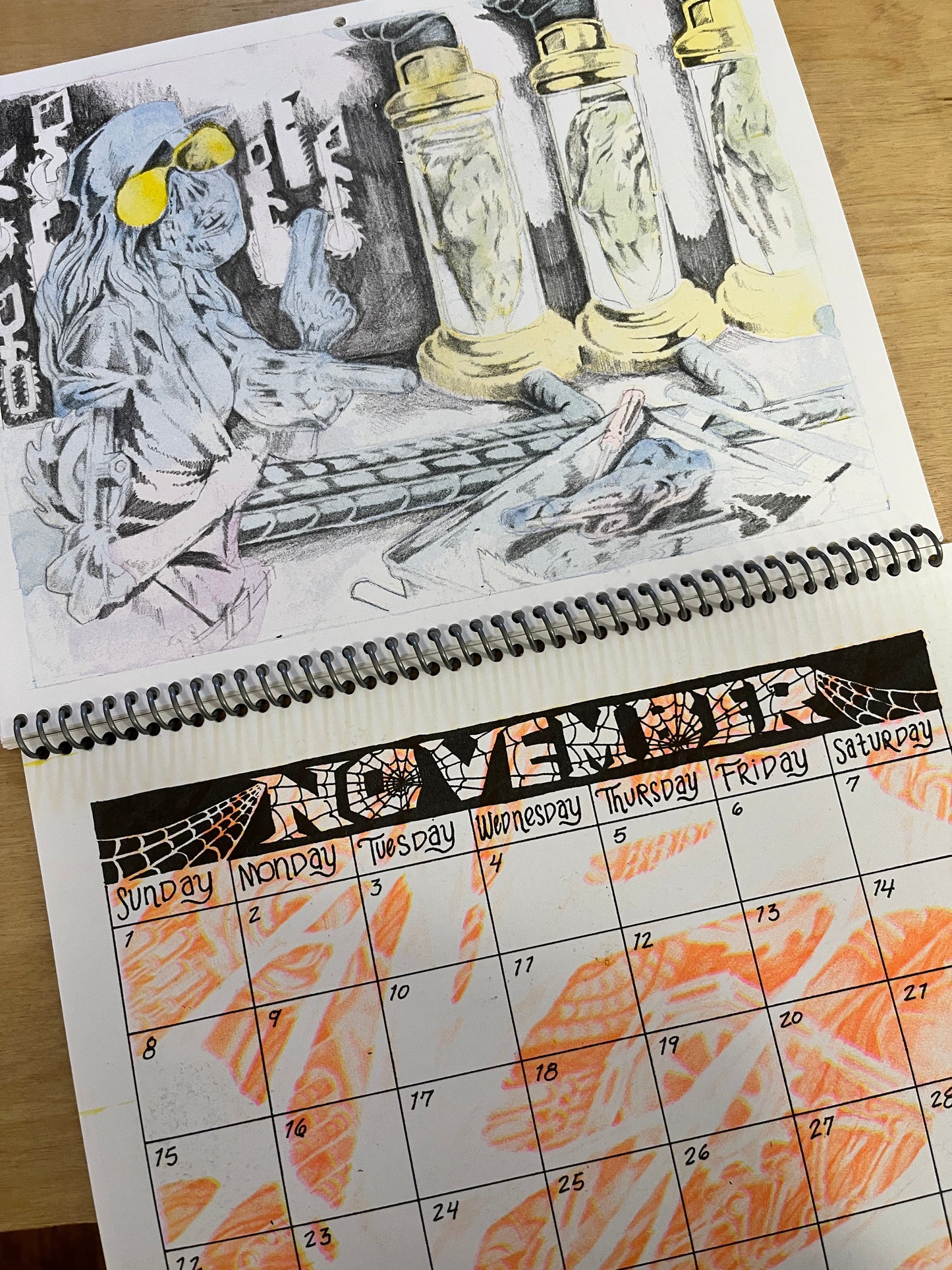 2026 'BIO-MECH' RISO Wall Calendar