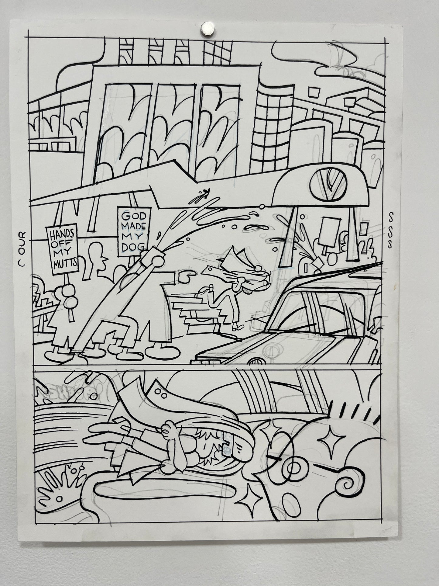 Max Huffman Dogtangle Originals 9x12"