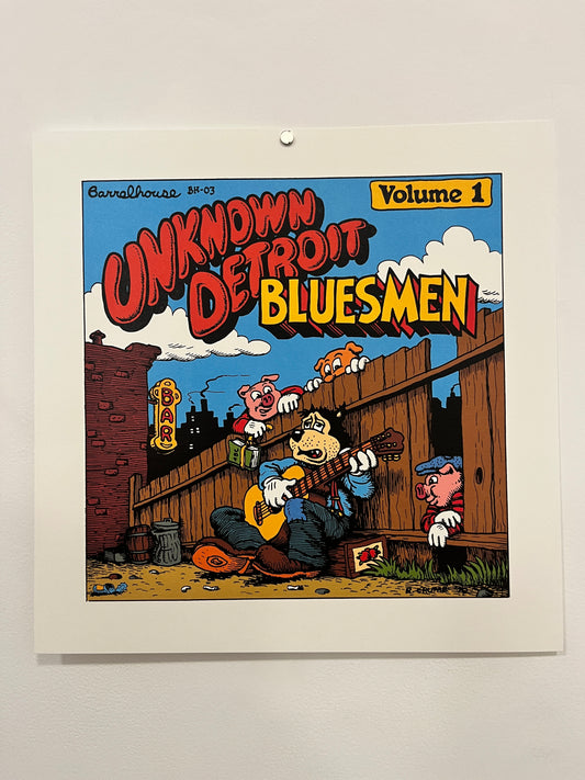 Robert Crumb Print: Bluesman