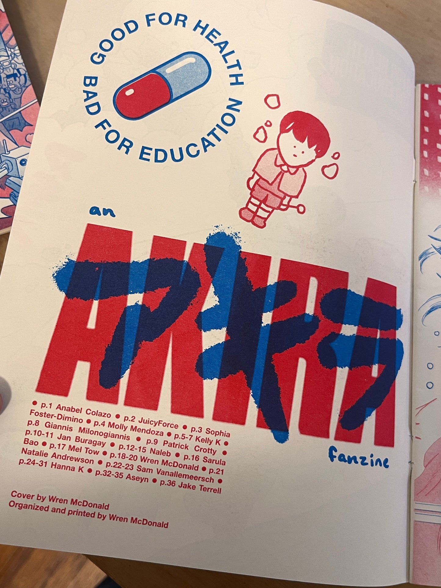 GOOD FOR HEALTH BAD FOR EDUCATION: an AKIRA fanzine