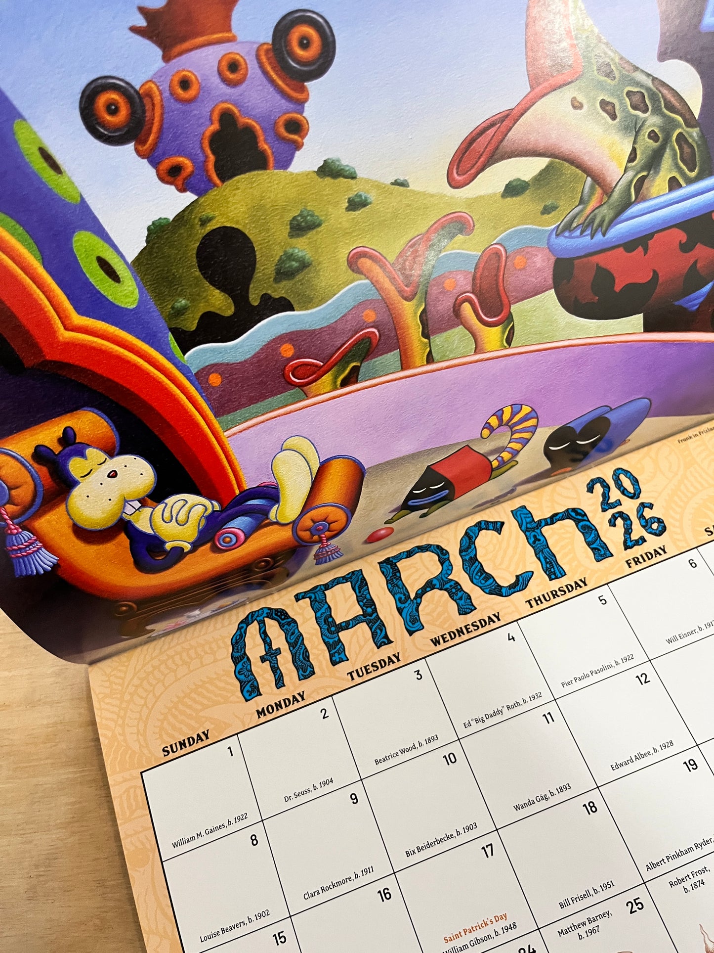 Jim Woodring 2026 Art Calendar