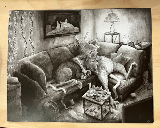 Philip de Goya Rat Couch print