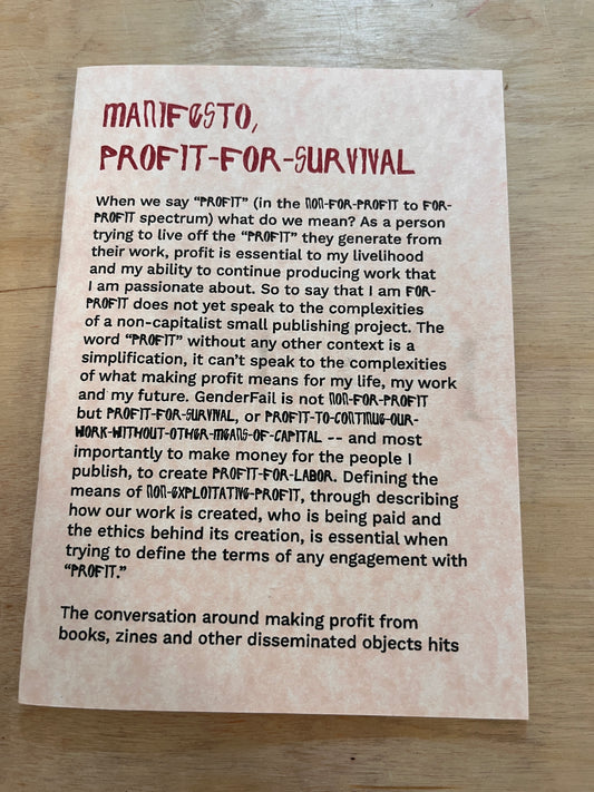 Manifesto, Profit-for-Survival 5th Ed