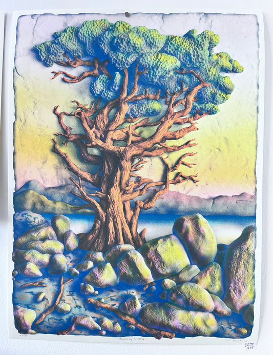 'Monterey Cypress' screen print