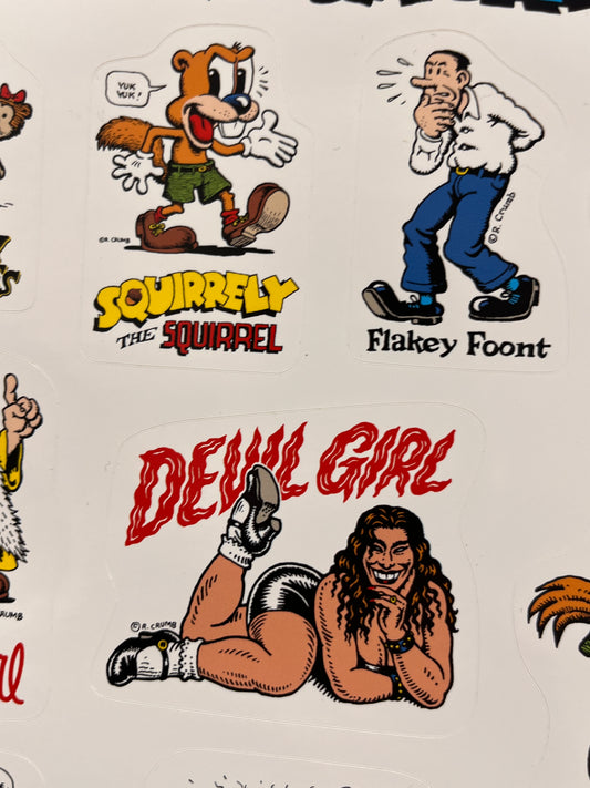 R. Crumb Sticker Sheet