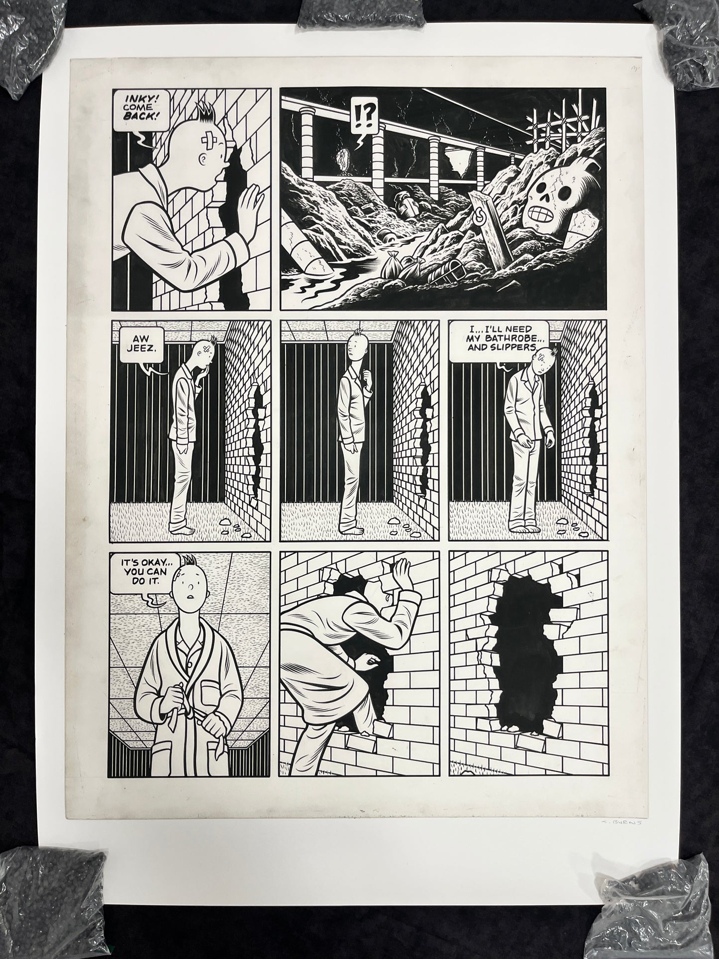 CHARLES BURNS XL PRINT (signed)