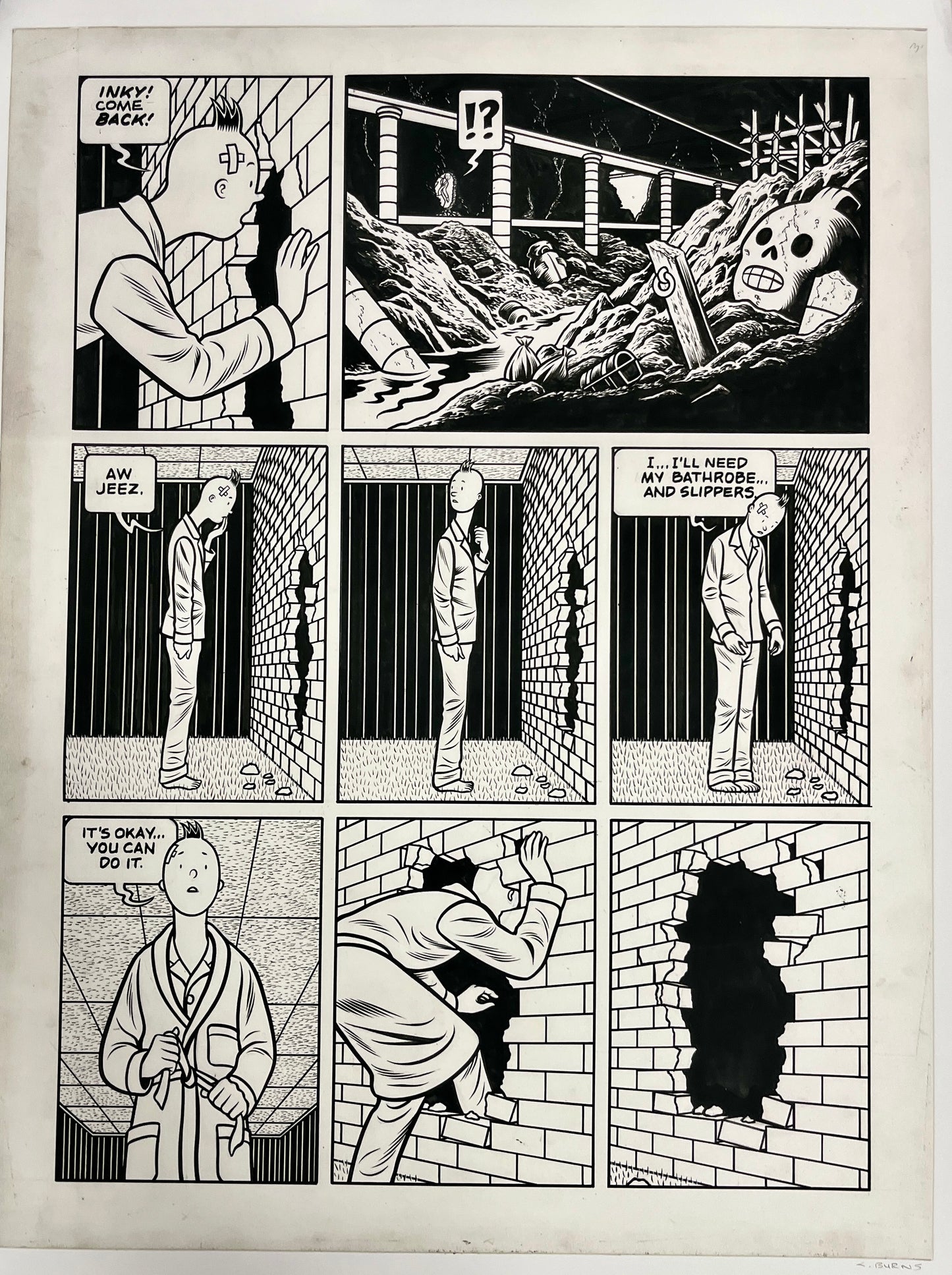 CHARLES BURNS XL PRINT (signed)