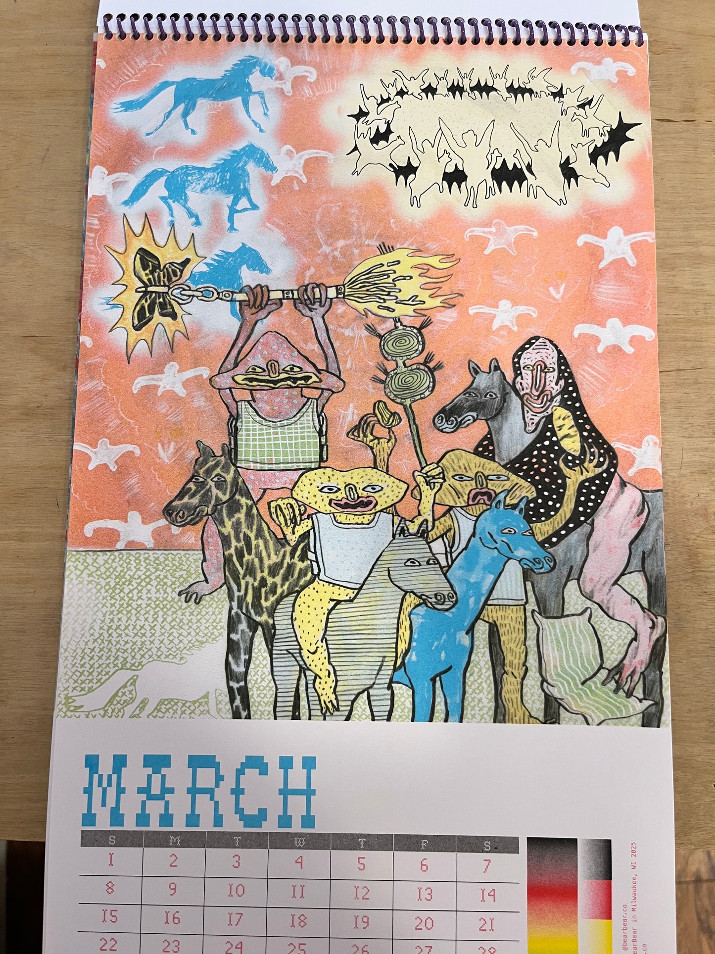 2026 Year of the Horse Riso Calendar