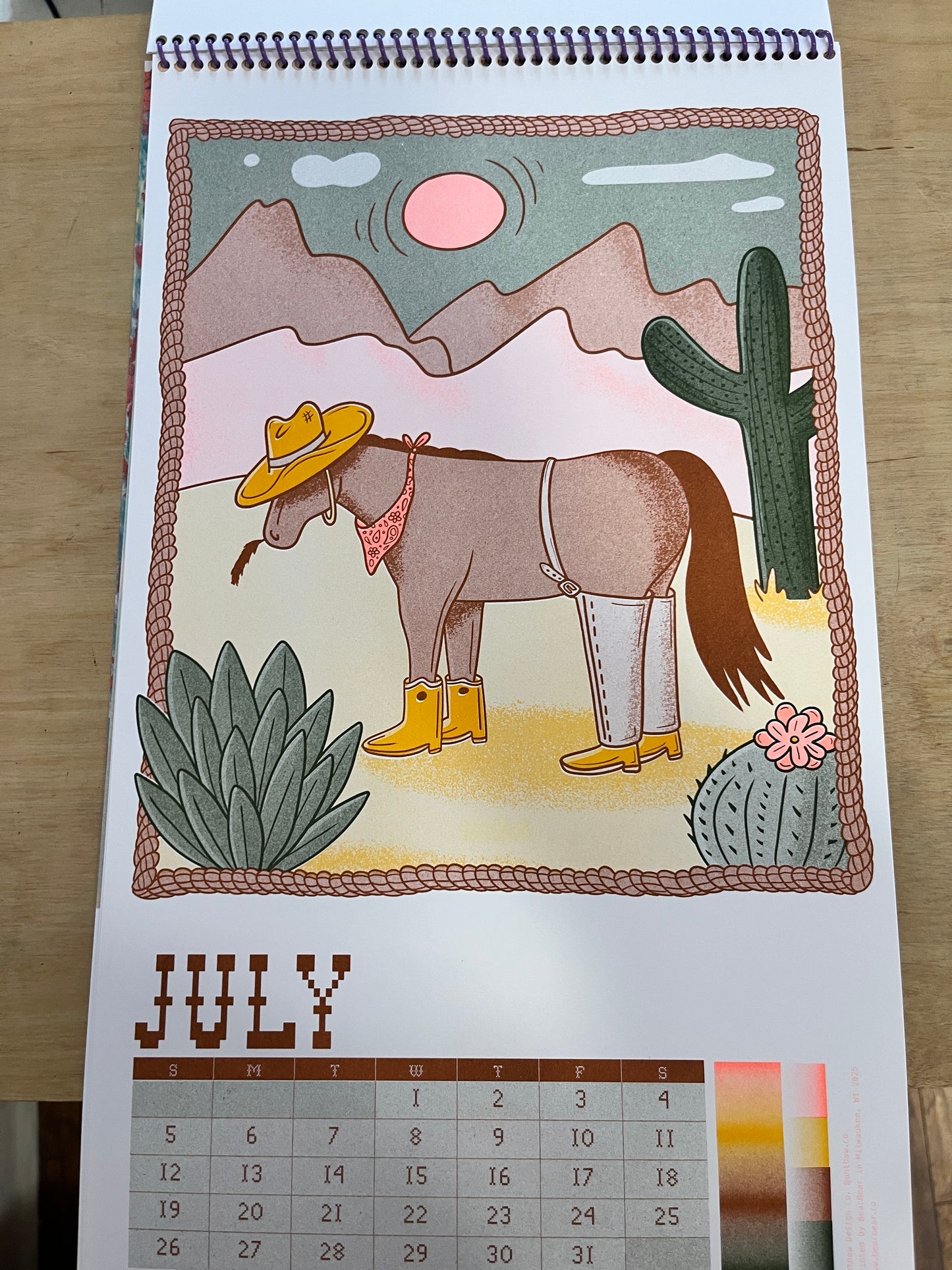 2026 Year of the Horse Riso Calendar
