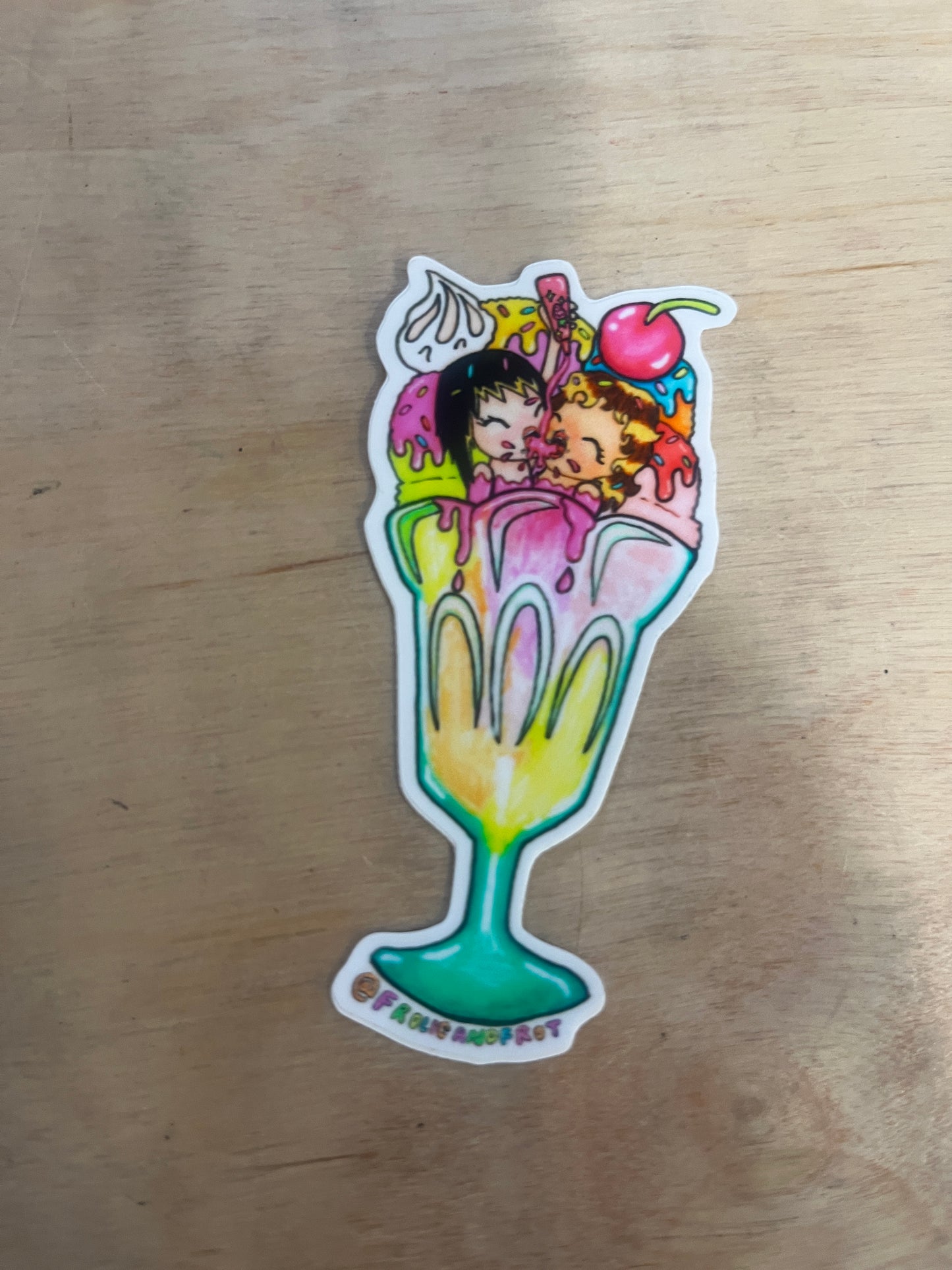 Frolic and Frot Stickers