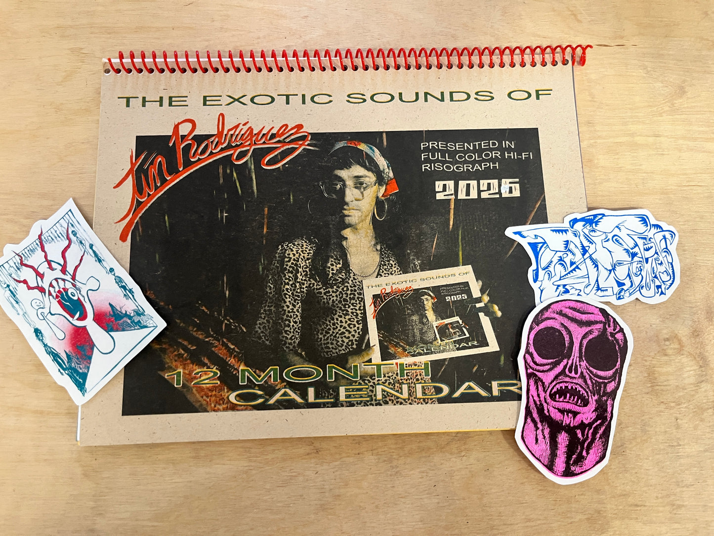 The Exotic Sounds of Tin Rodriguez 2026 Calendar