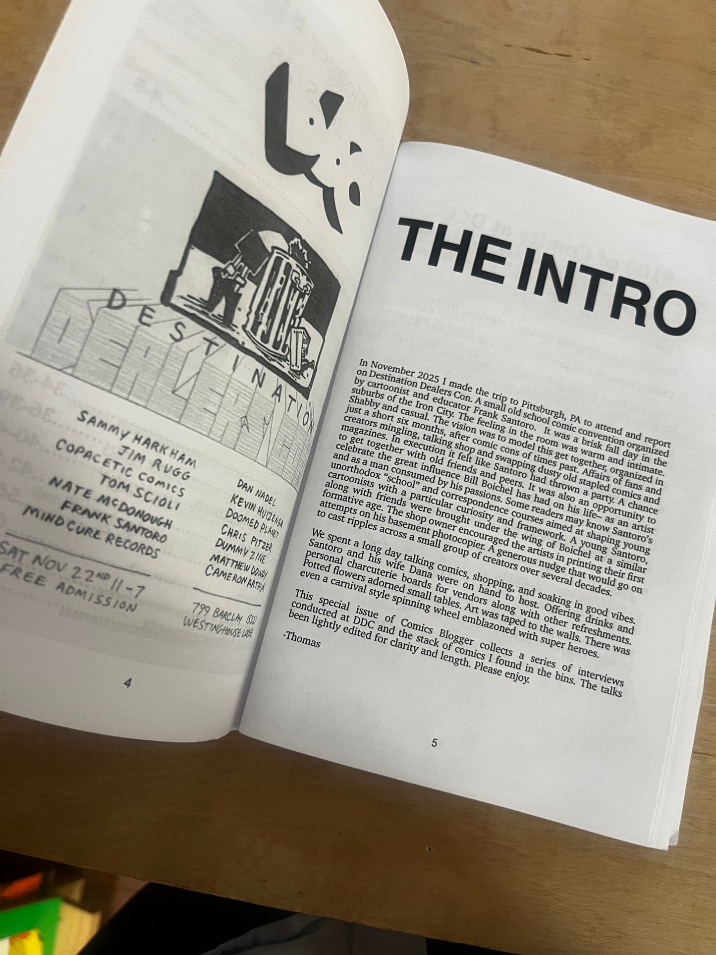 Comics Blogger #15 (Frank Santoro, DDC)