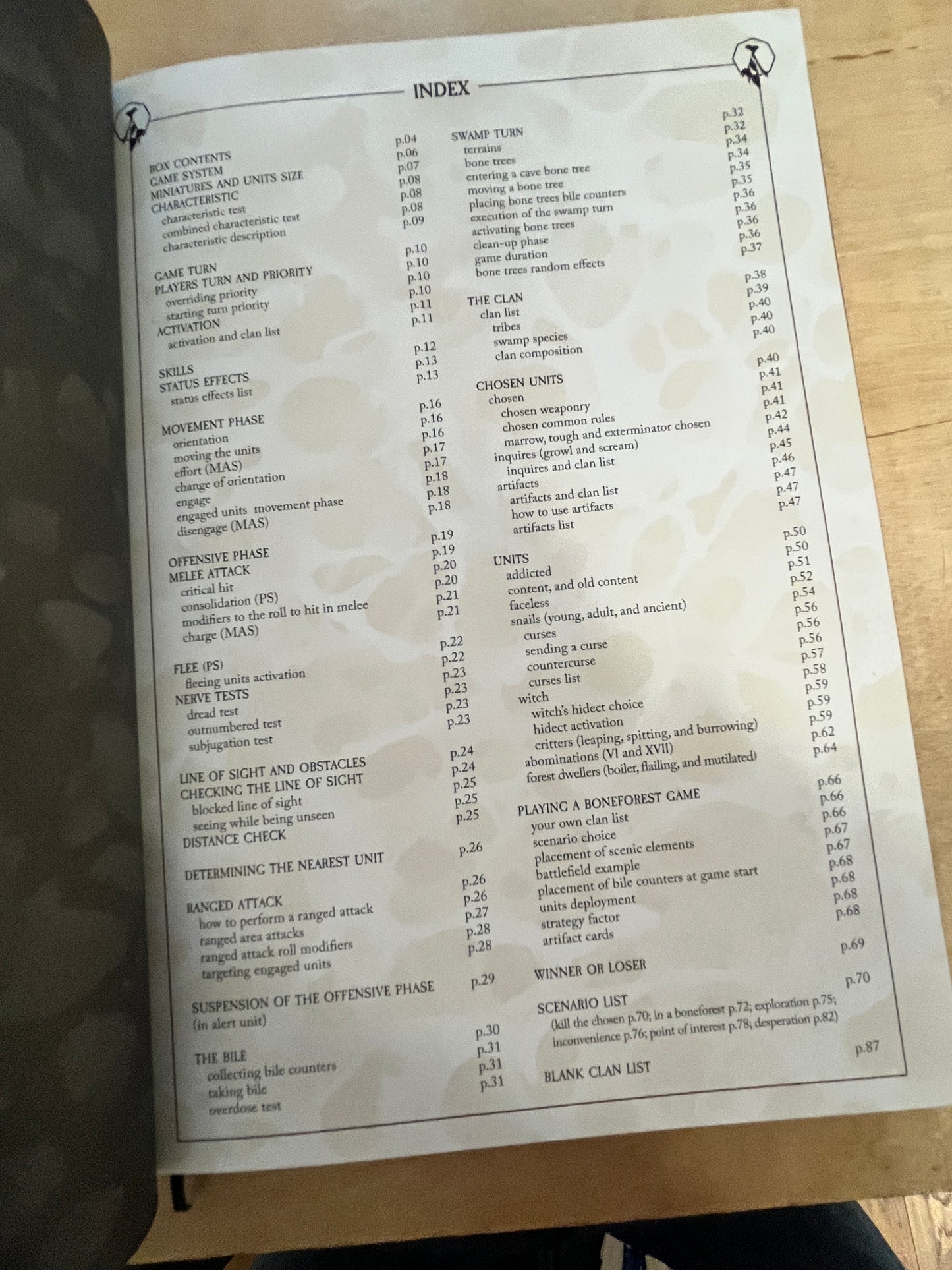 Boneforest Rule Book