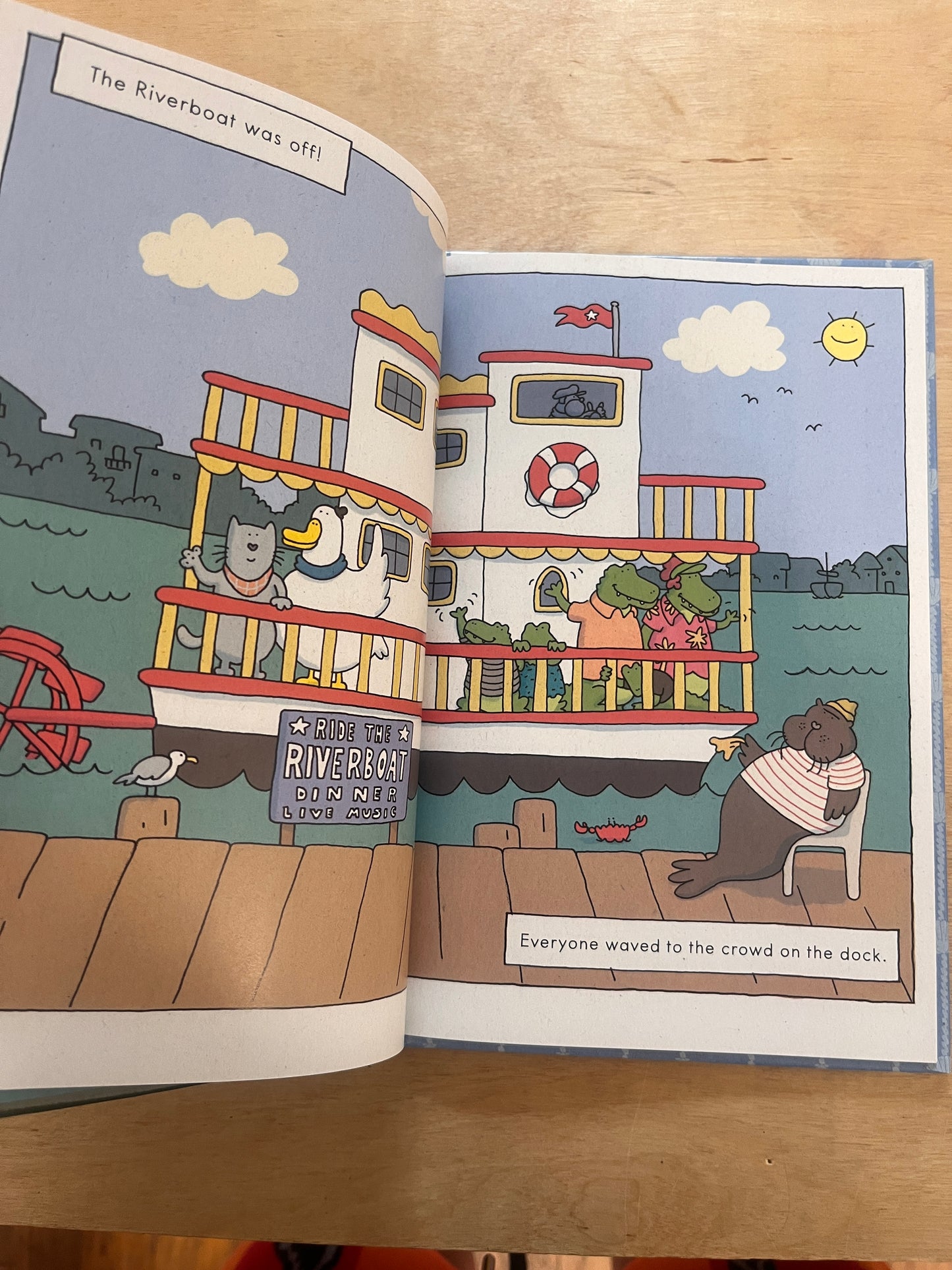Duck and Cat Ride the Riverboat
