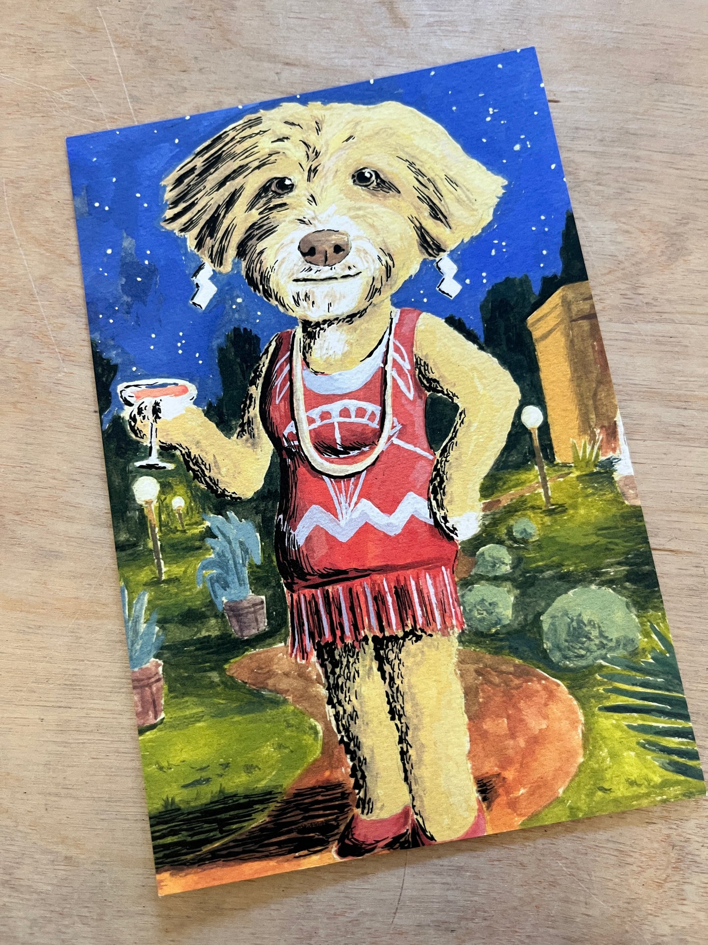 Steve Teare Single Postcard Pet Portrait