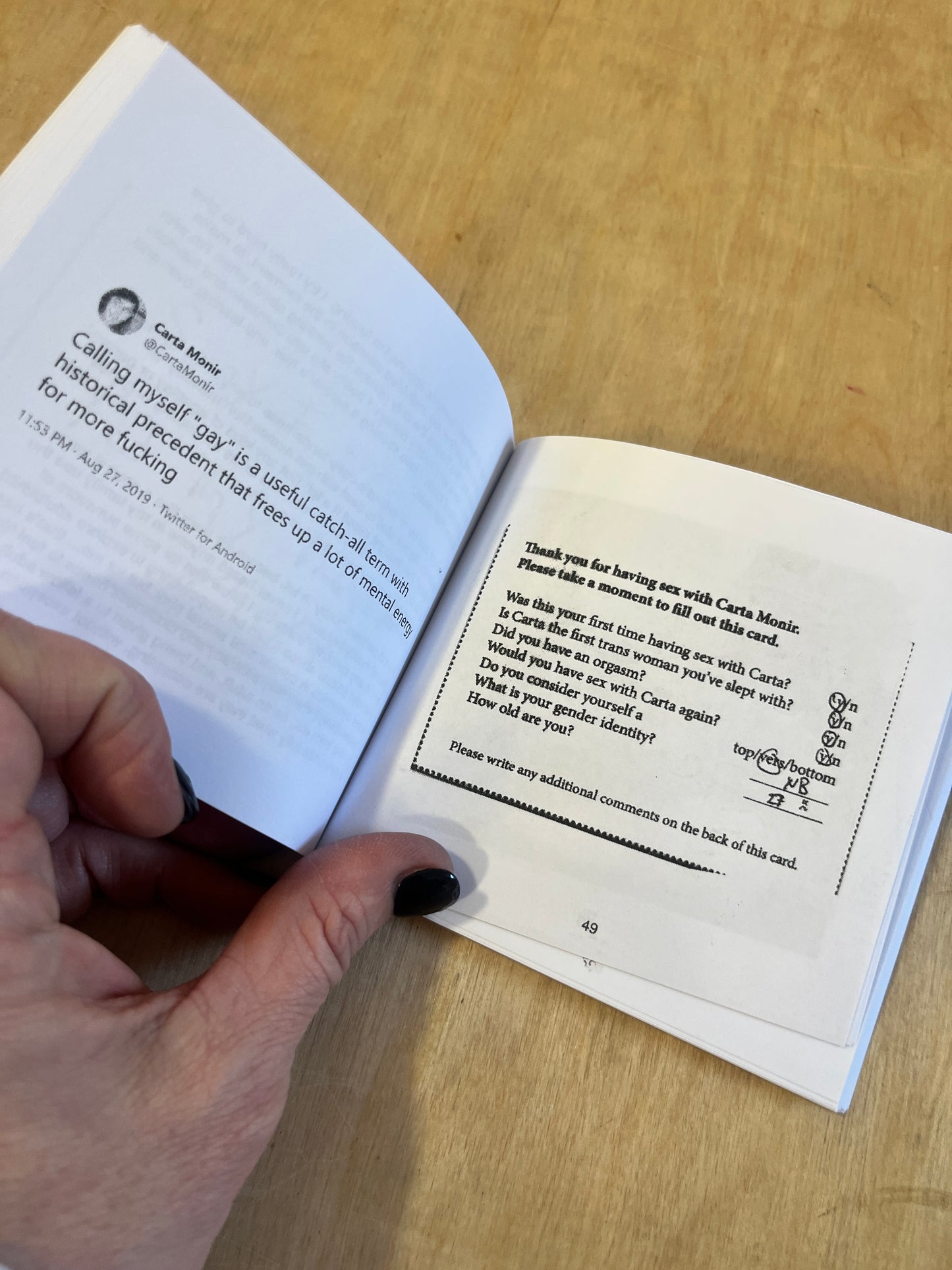 Napkin (Thank You For Having Sex With Carta Monir) by Carta Monir