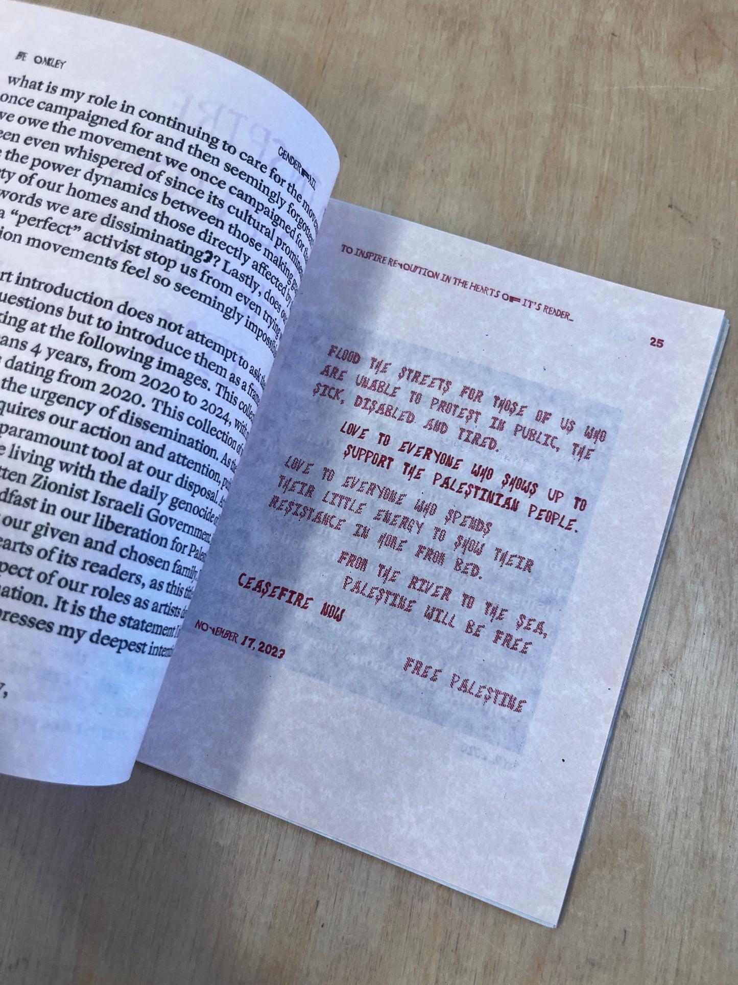 To inspire a revolution in the hearts of its reader by Be Oakley