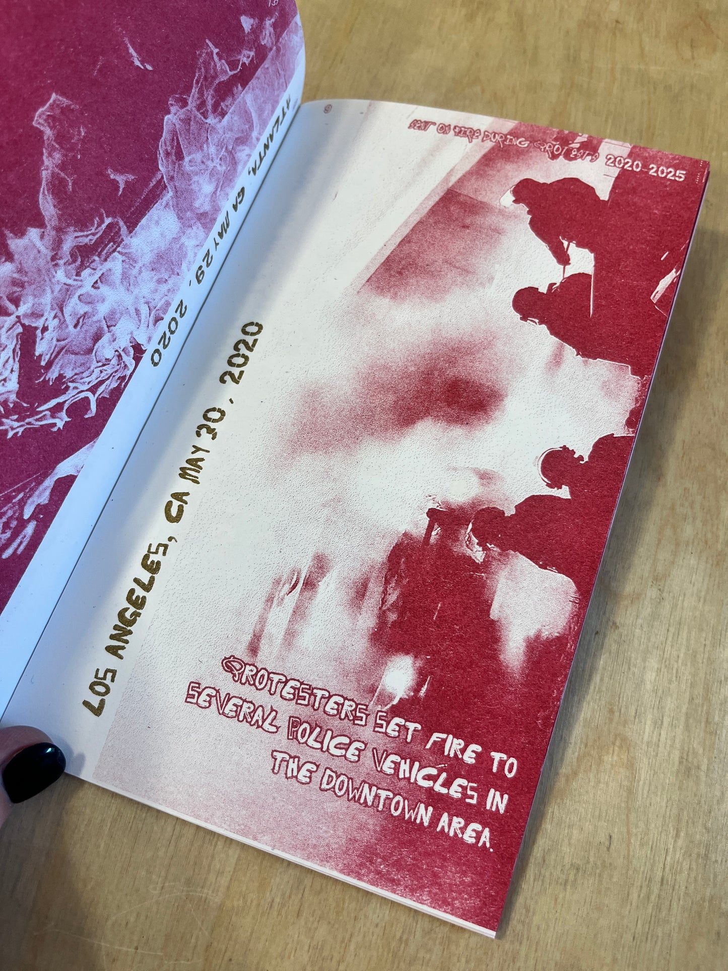 An Imperfect Archive of Police Cars set on Fire during Protests 2020-2025