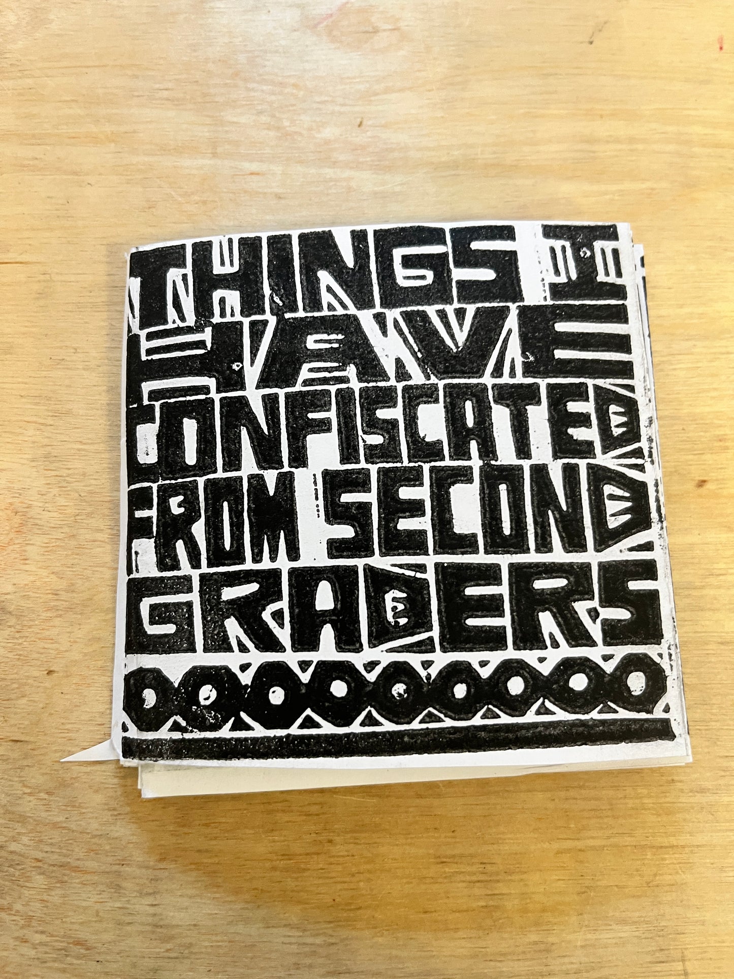 Things I Have Confiscated From Second Graders