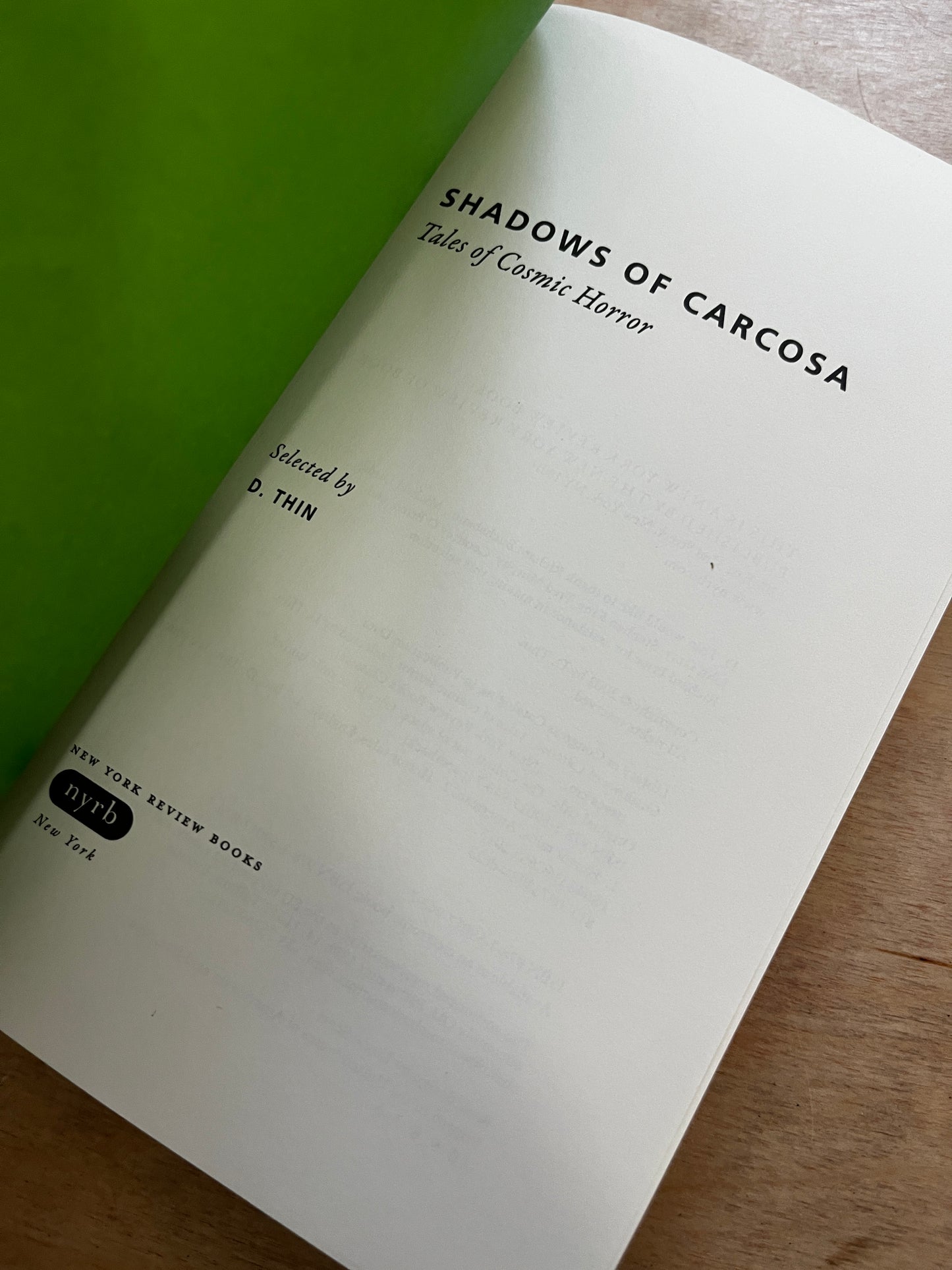 Shadows of Carcosa Tales of Cosmic Horror by Lovecraft, Chambers, Machen, Poe, and Other Masters of the Weird