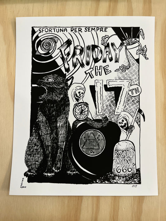 Friday the 17th print