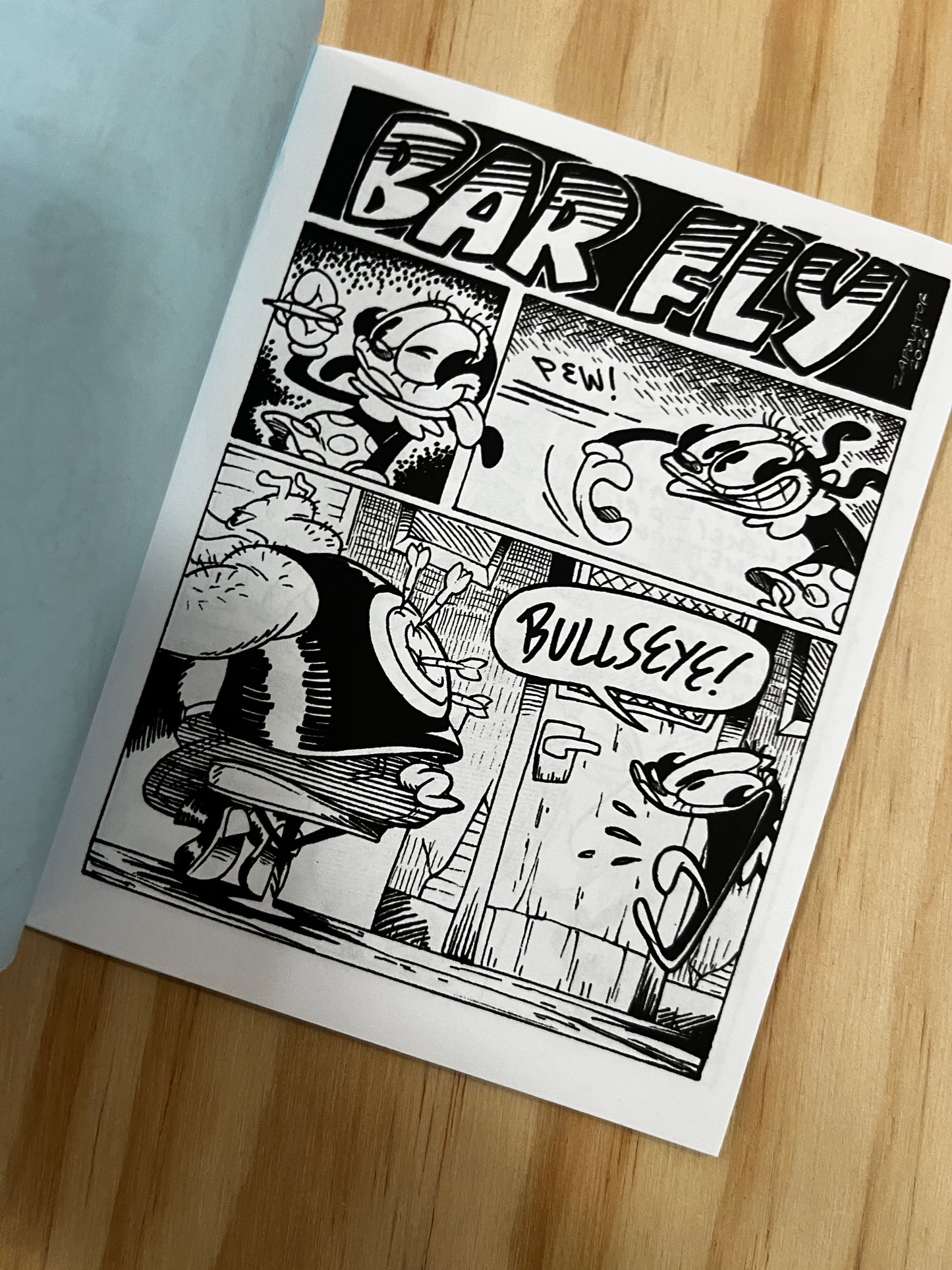 “Bar Fly” 4.25”x5.5” Ego Trip Comix Zine