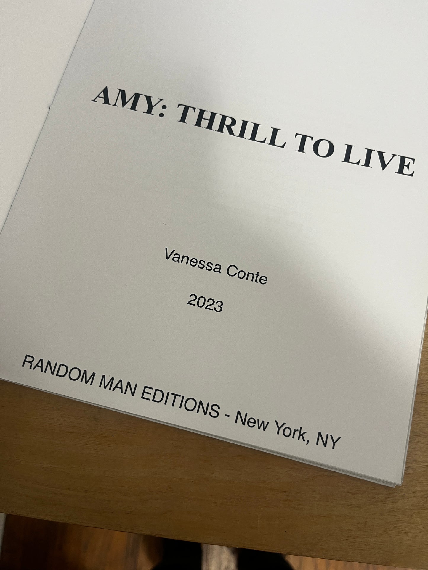 Amy: Thrill to Live - Vanessa Conte