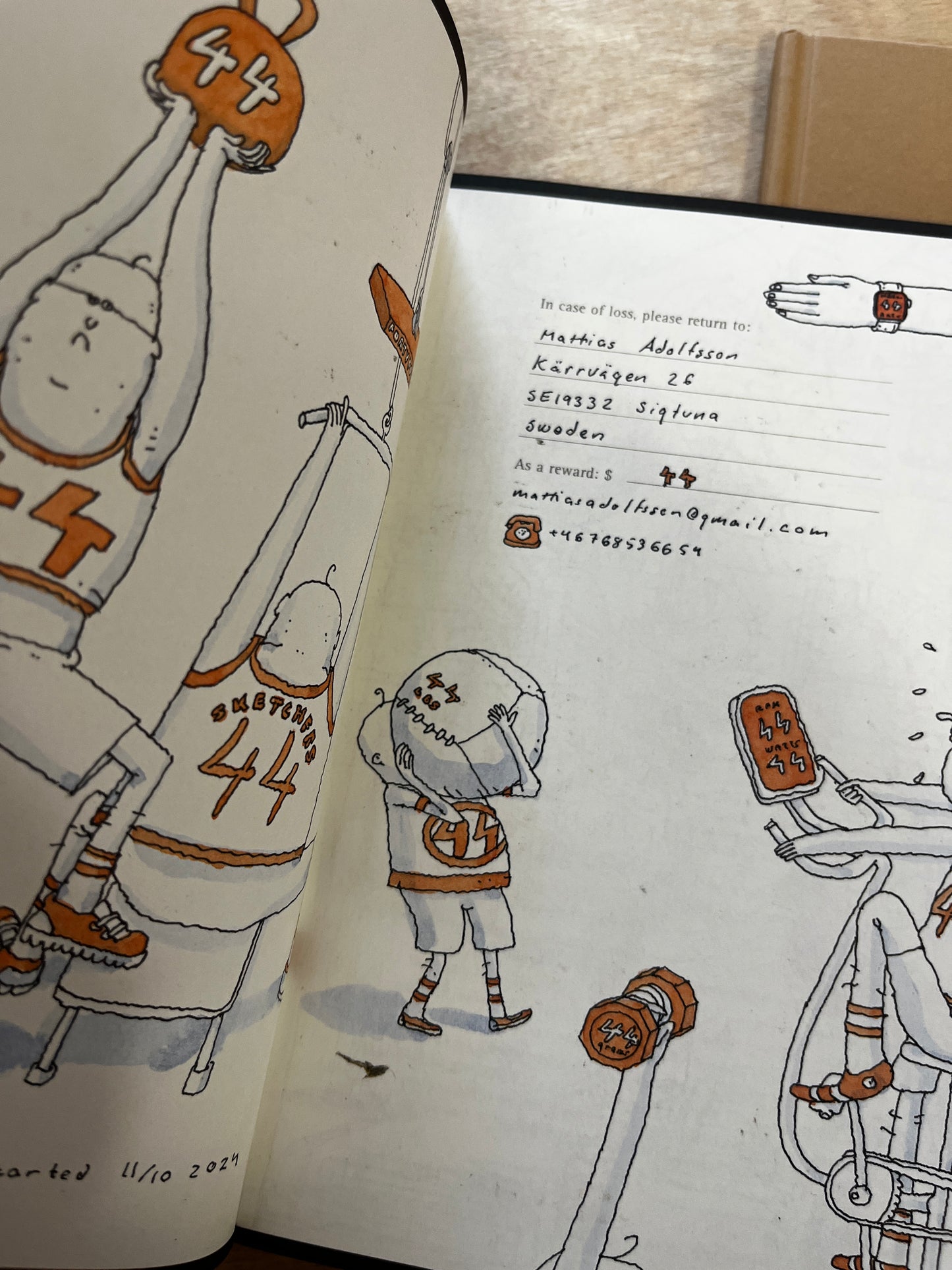 Sketchbooks 42, 43, 44