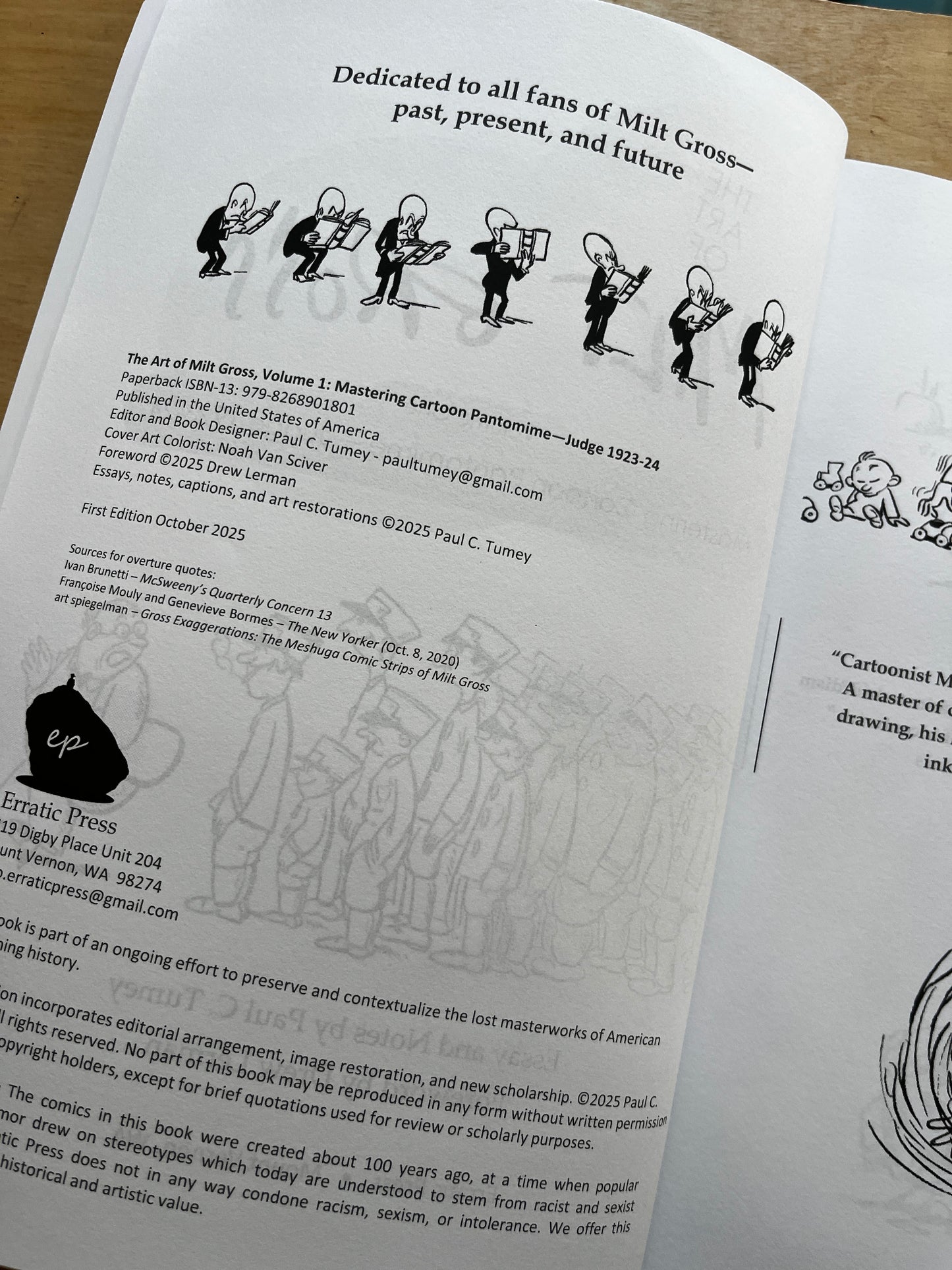 The Art of Milt Gross Vol. One: Mastering Cartoon Pantomime-Judge 1923-24