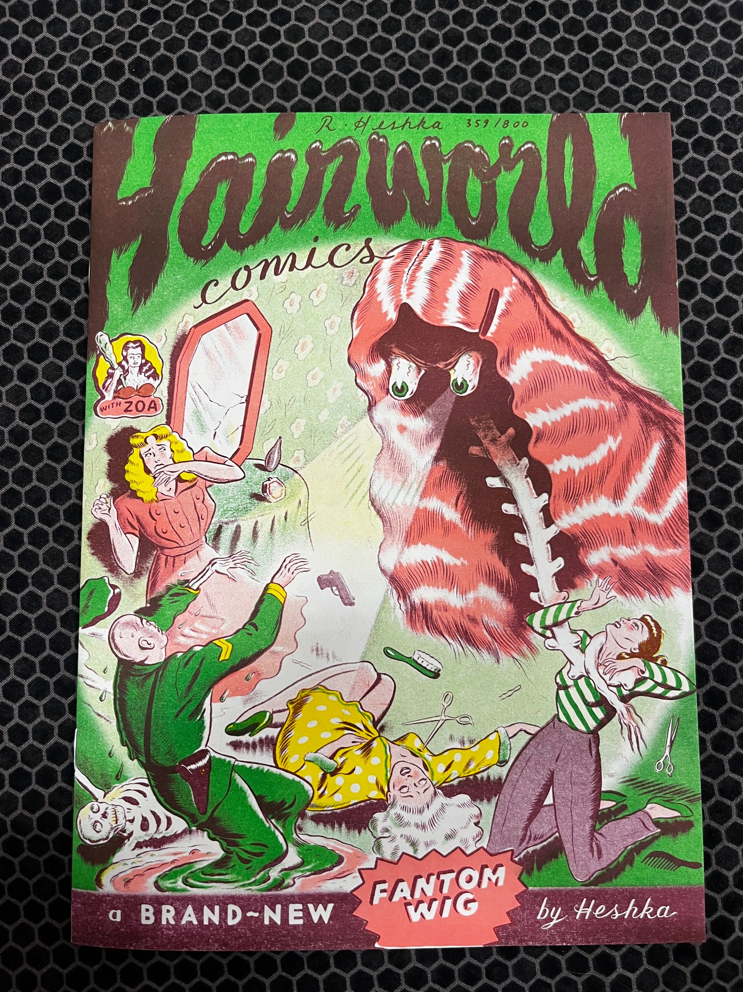 "HAIR WORLD COMICS" limited edition comic pack
