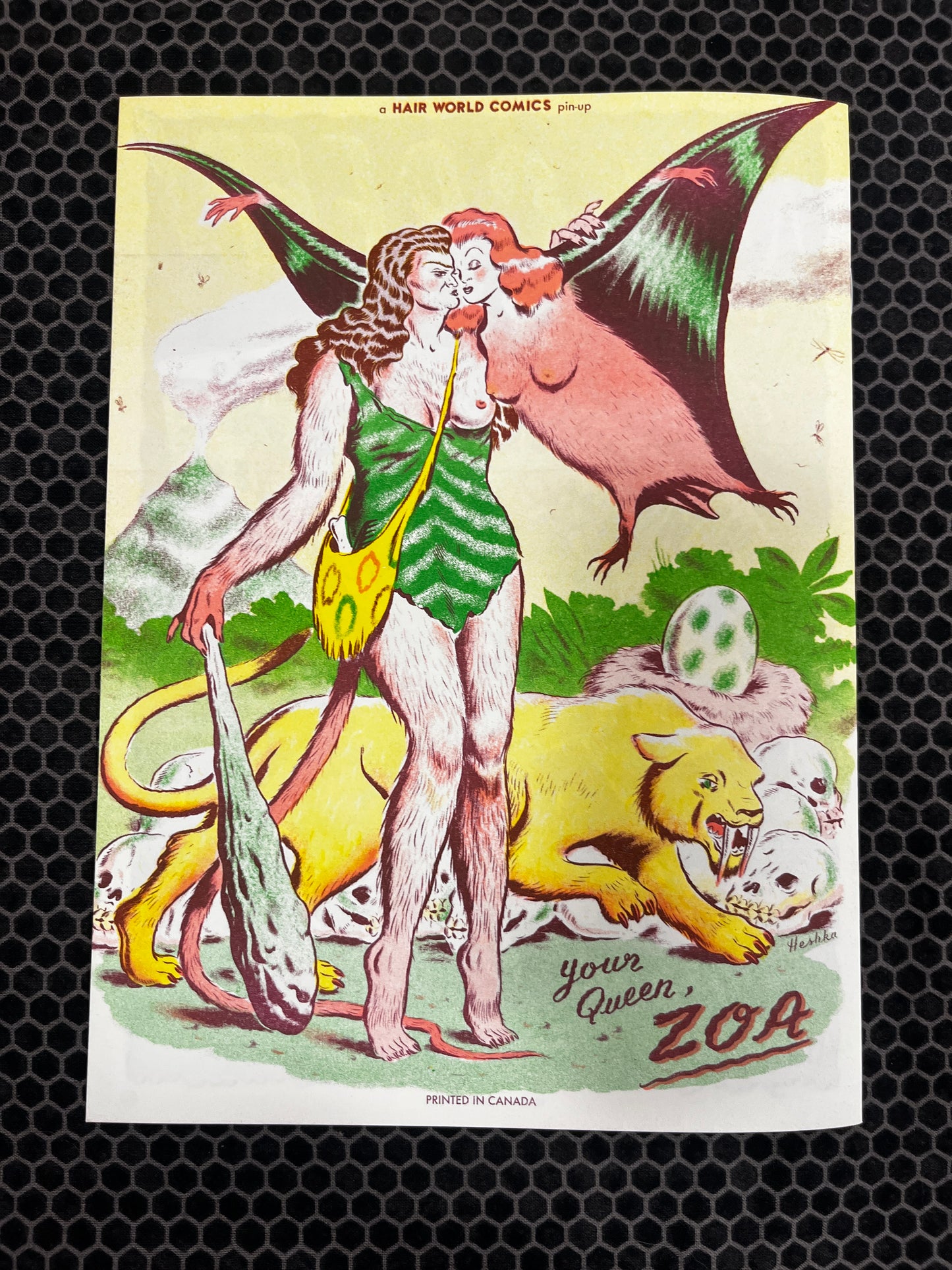 "HAIR WORLD COMICS" limited edition comic pack