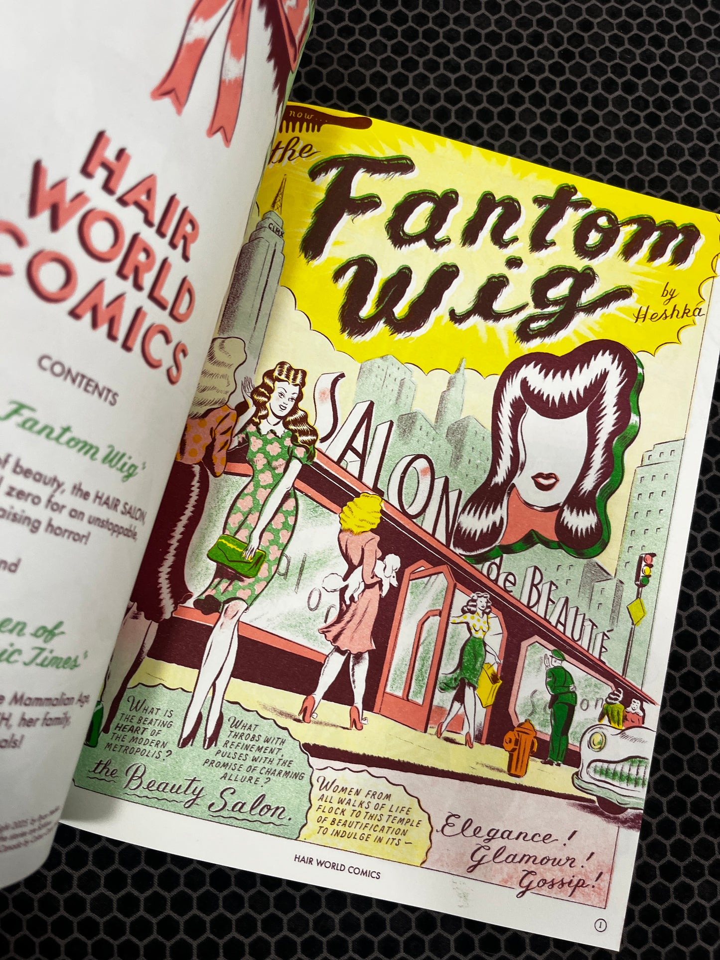 "HAIR WORLD COMICS" limited edition comic pack