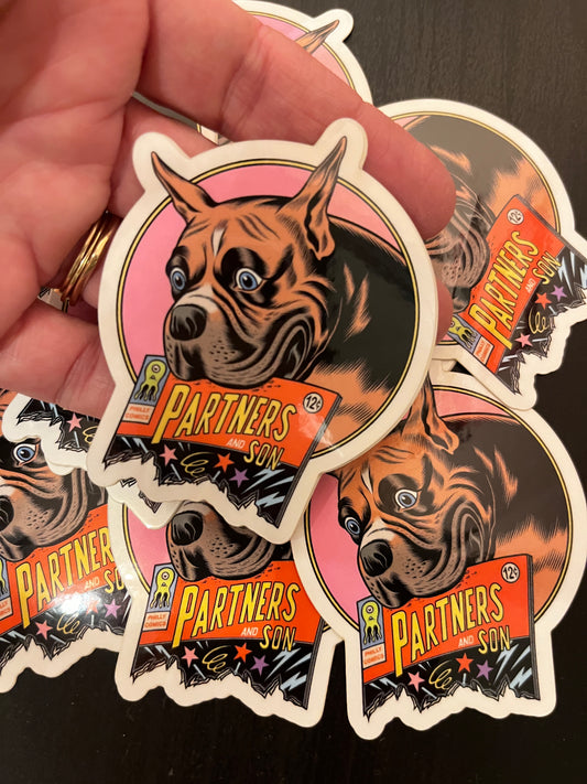 Partners and Son logo sticker by Charles Burns