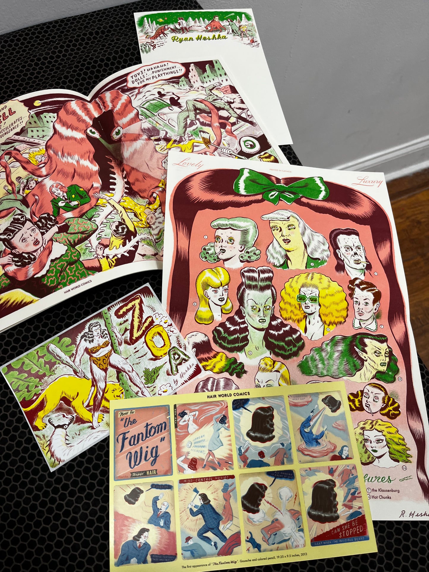 "HAIR WORLD COMICS" limited edition comic pack