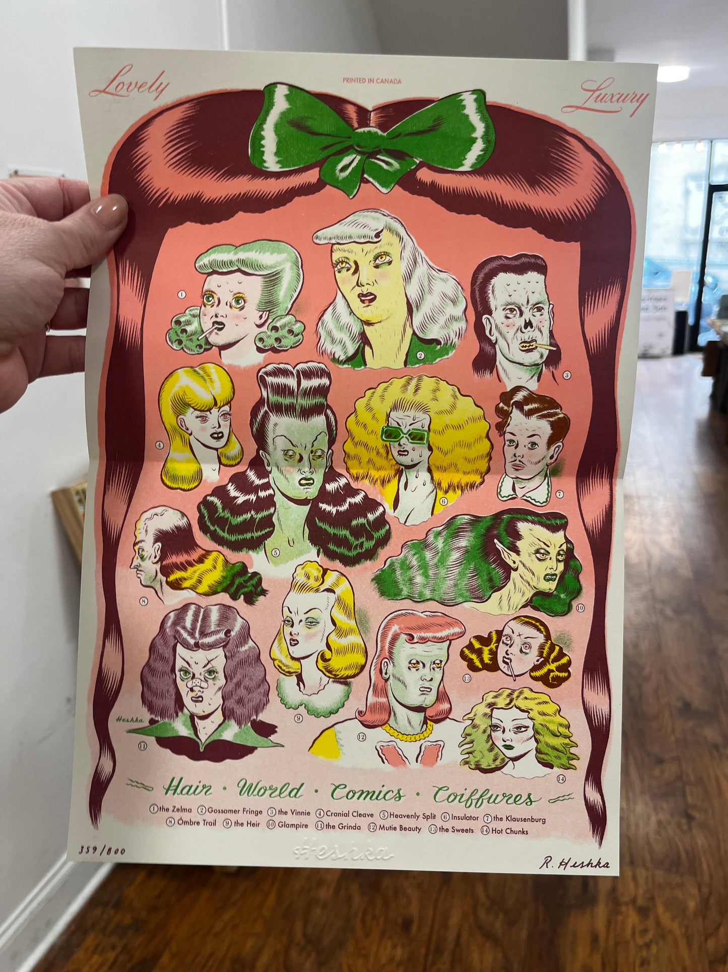 "HAIR WORLD COMICS" limited edition comic pack