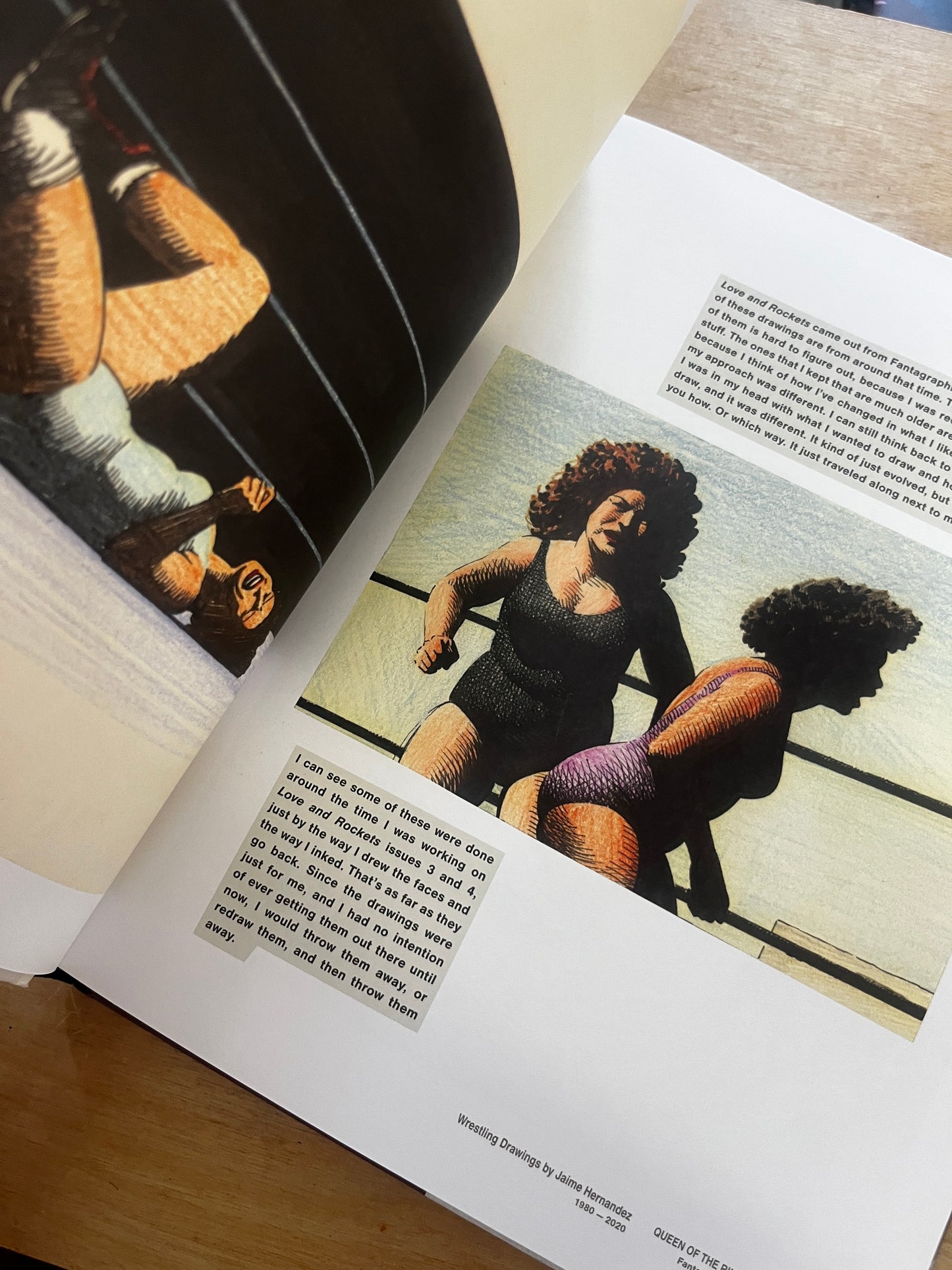Queen of the Ring: Wrestling Drawings by Jaime Hernandez 1980-2020