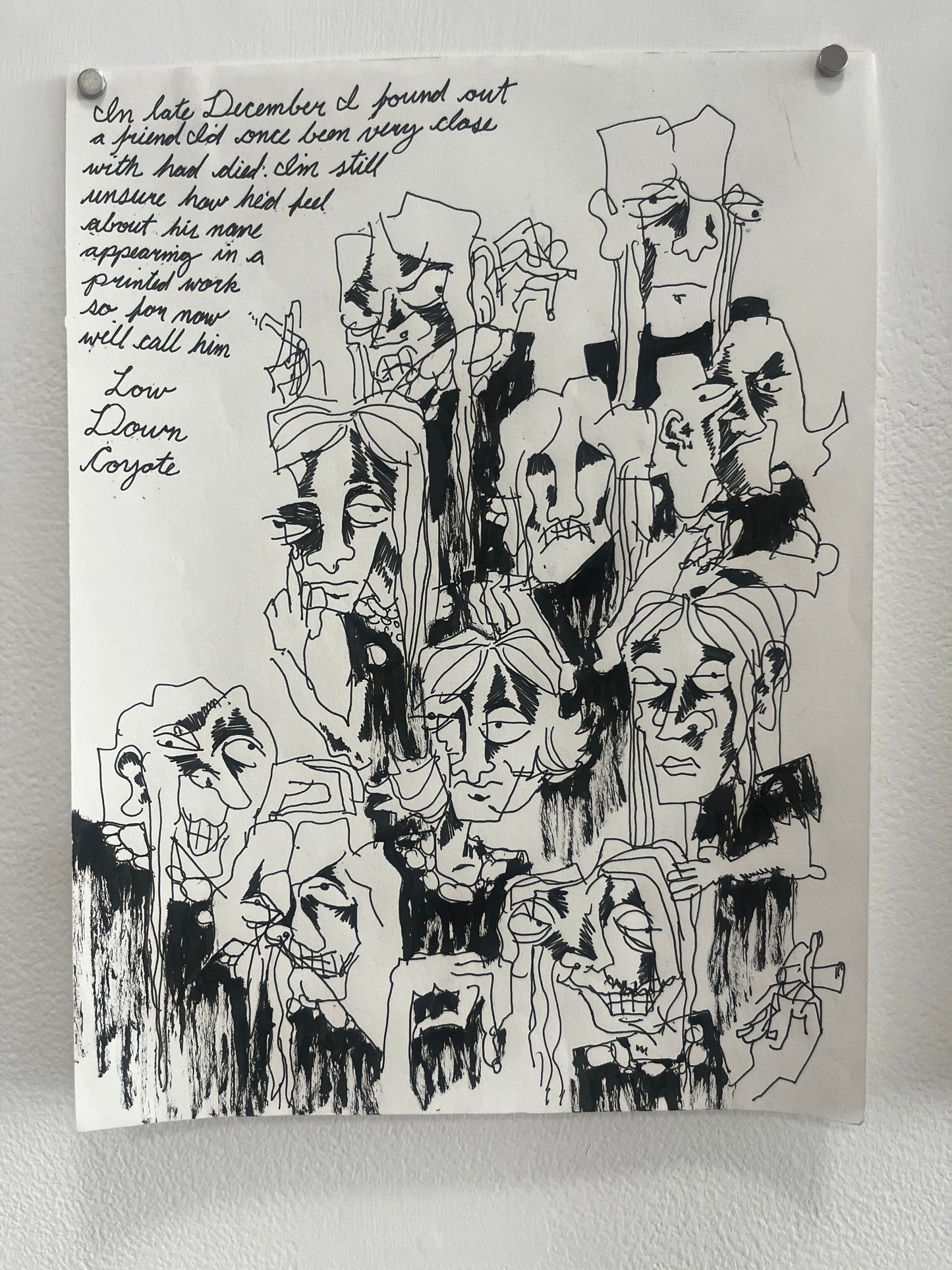 Nick Bunch Original Pages from "The Resurrection of Low Down Coyote"