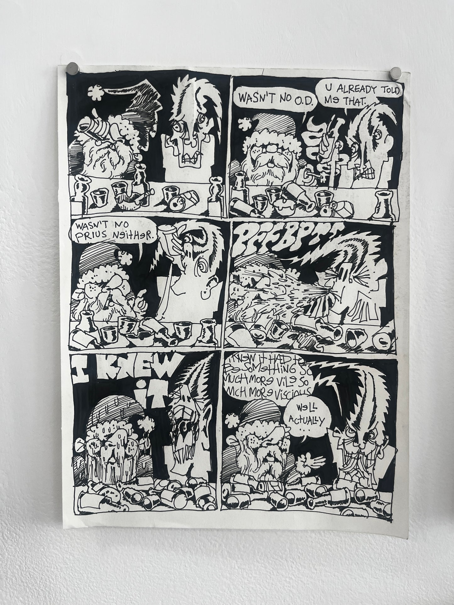 Nick Bunch Original Pages from "The Resurrection of Low Down Coyote"