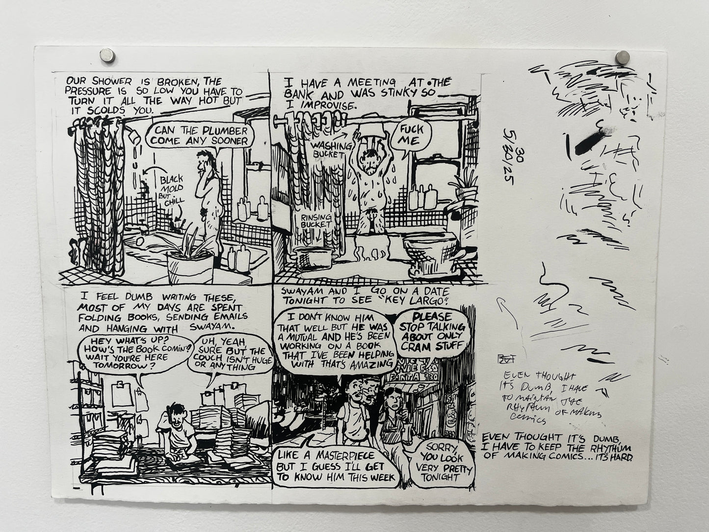 Andrew Alexander Original Pages from Caught Lookin' #1