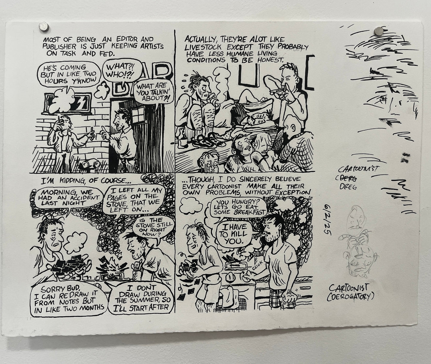 Andrew Alexander Original Pages from Caught Lookin' #1