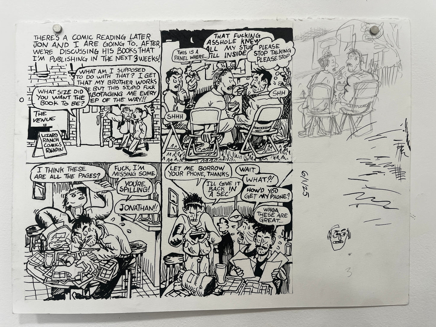 Andrew Alexander Original Pages from Caught Lookin' #1