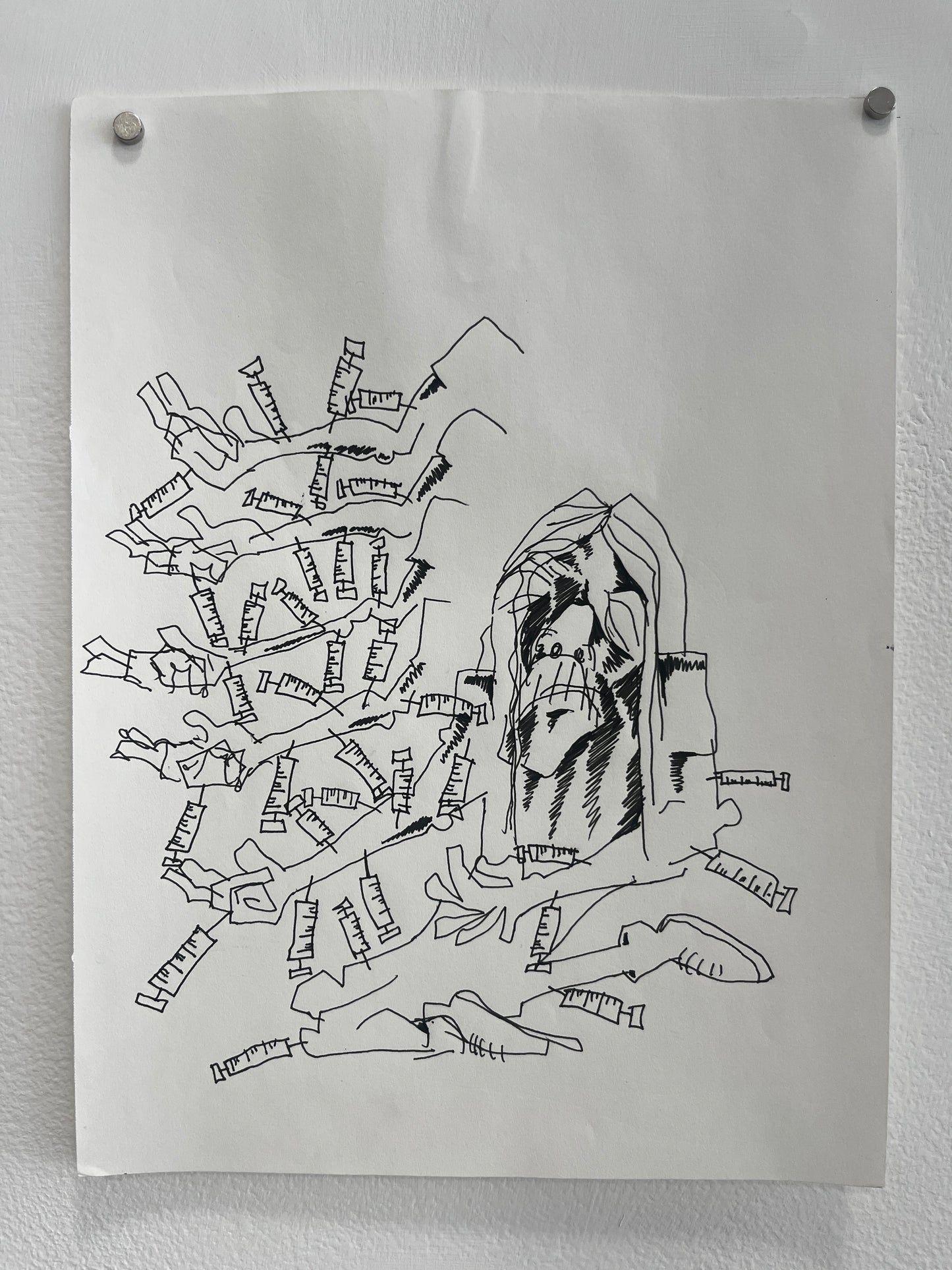Nick Bunch Original Pages from "The Resurrection of Low Down Coyote"