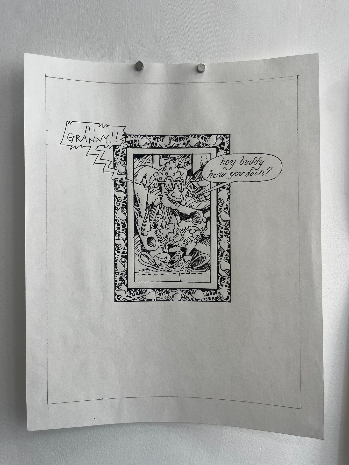 Nick Bunch Original Pages from "The Resurrection of Low Down Coyote"