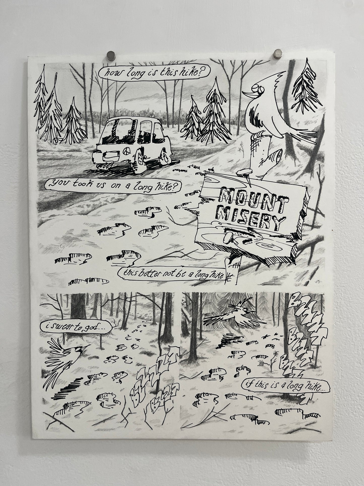 Nick Bunch Original Pages from "The Resurrection of Low Down Coyote"