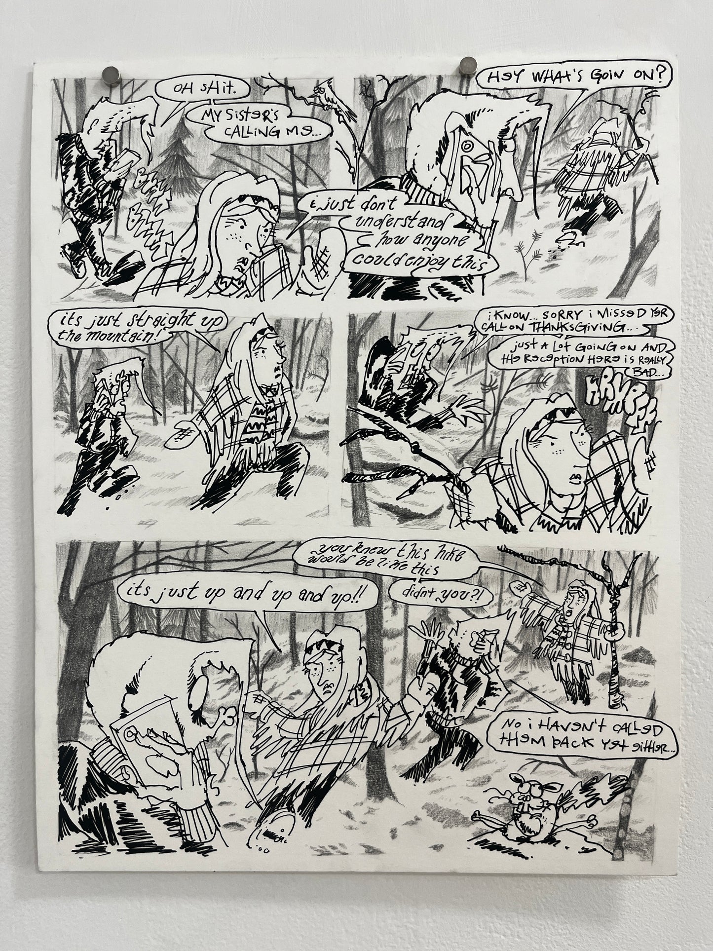 Nick Bunch Original Pages from "The Resurrection of Low Down Coyote"