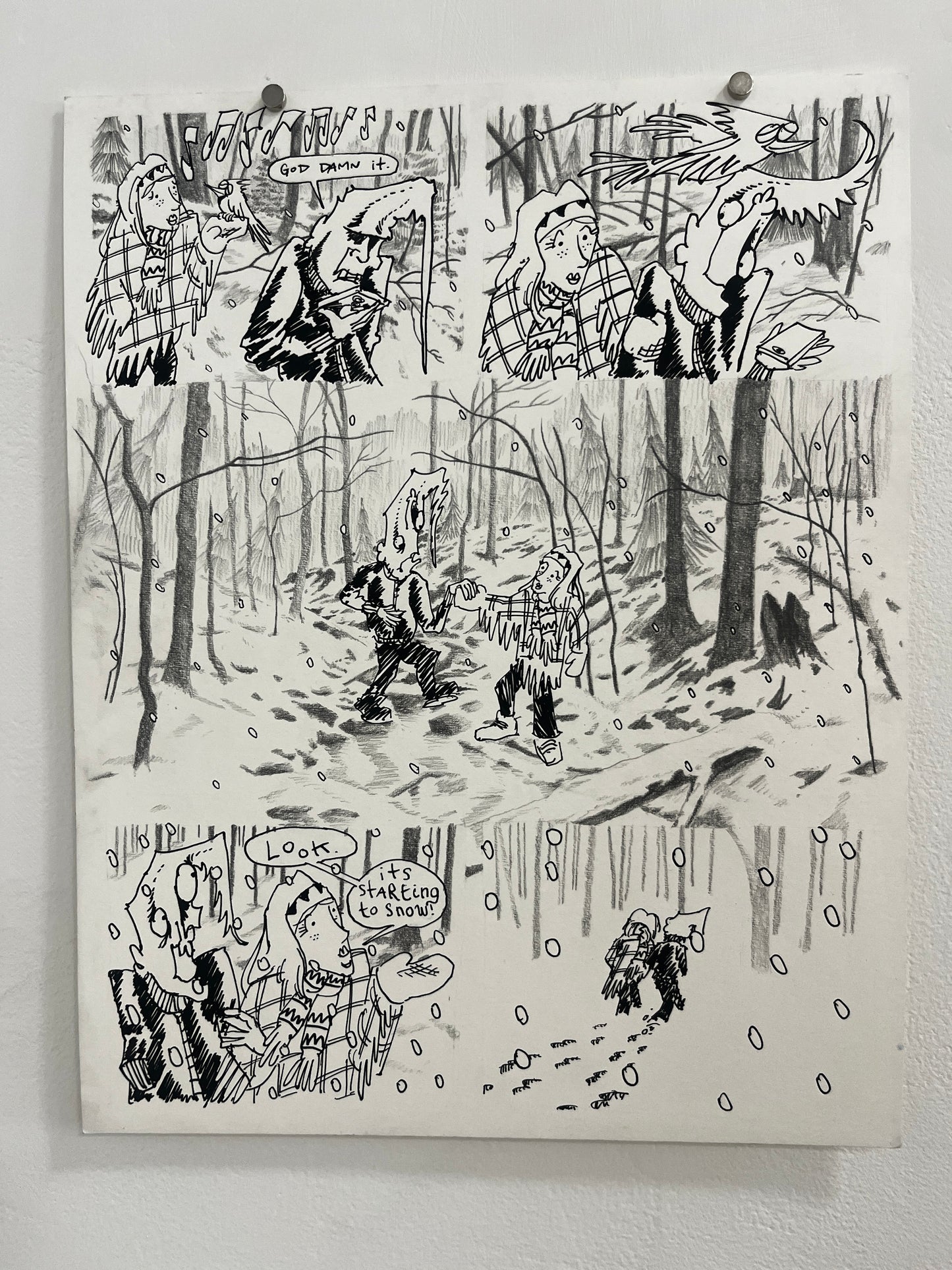 Nick Bunch Original Pages from "The Resurrection of Low Down Coyote"